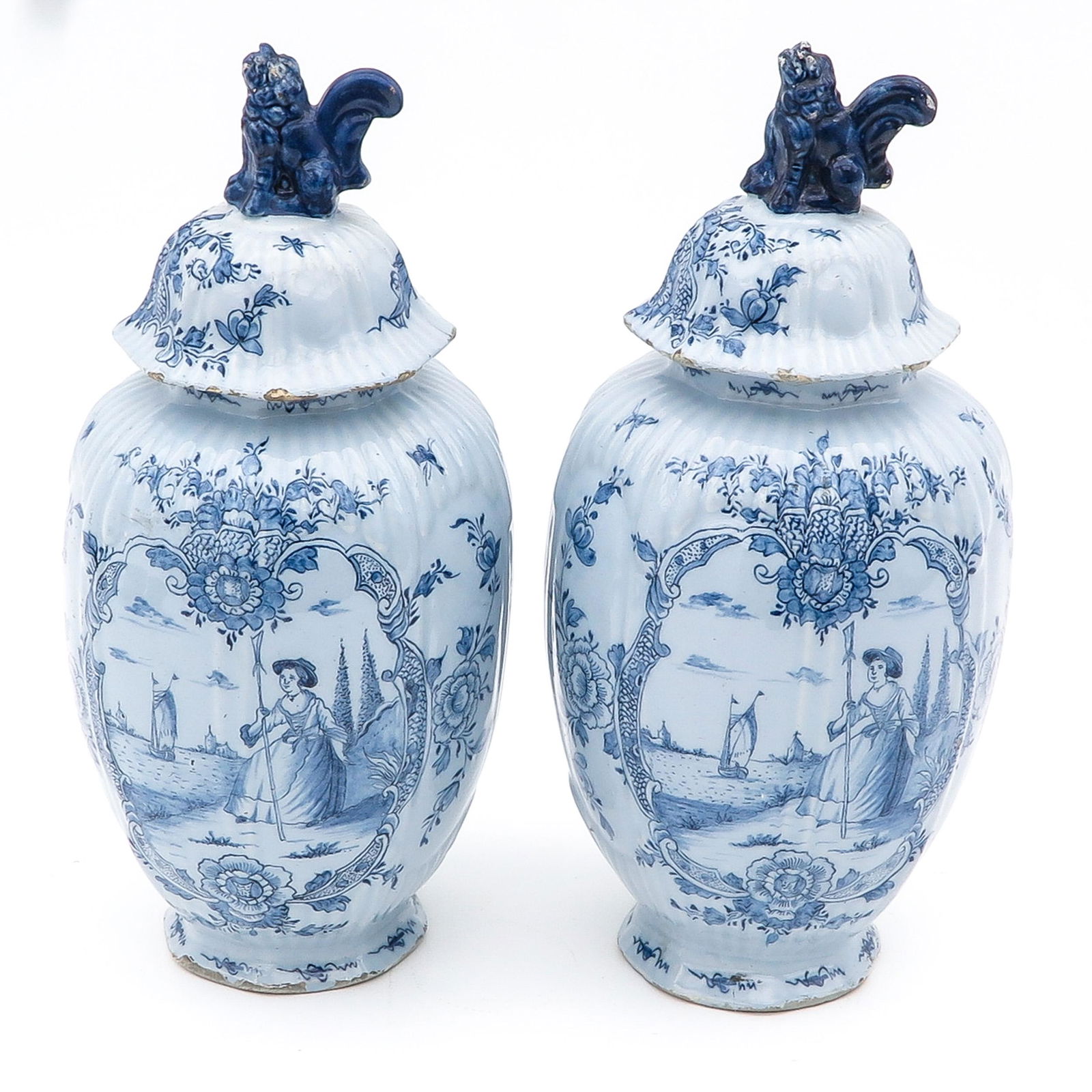A Pair of European Garniture Vases (1 of 10)