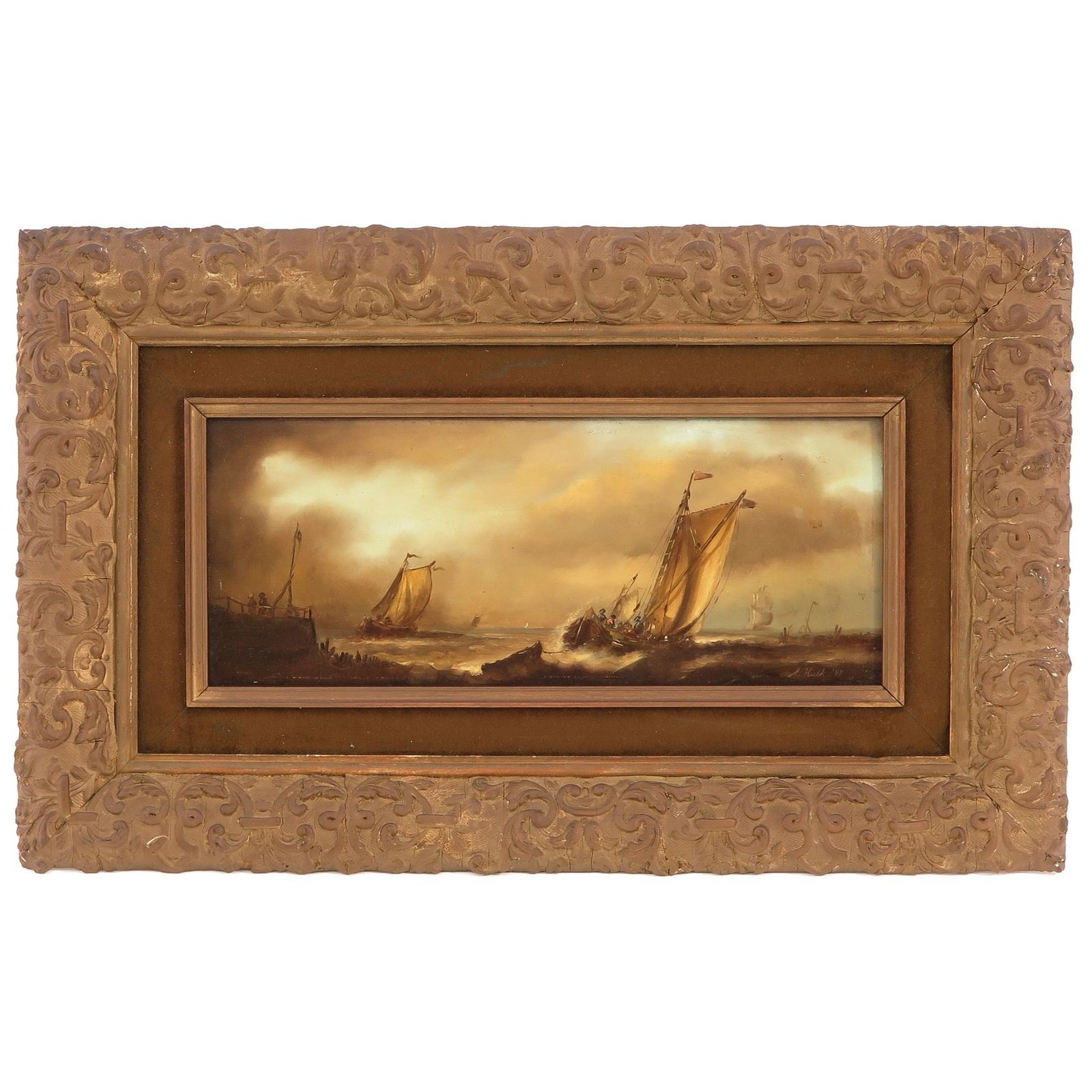 A Signed Oil on Panel Painting (1 of 6)