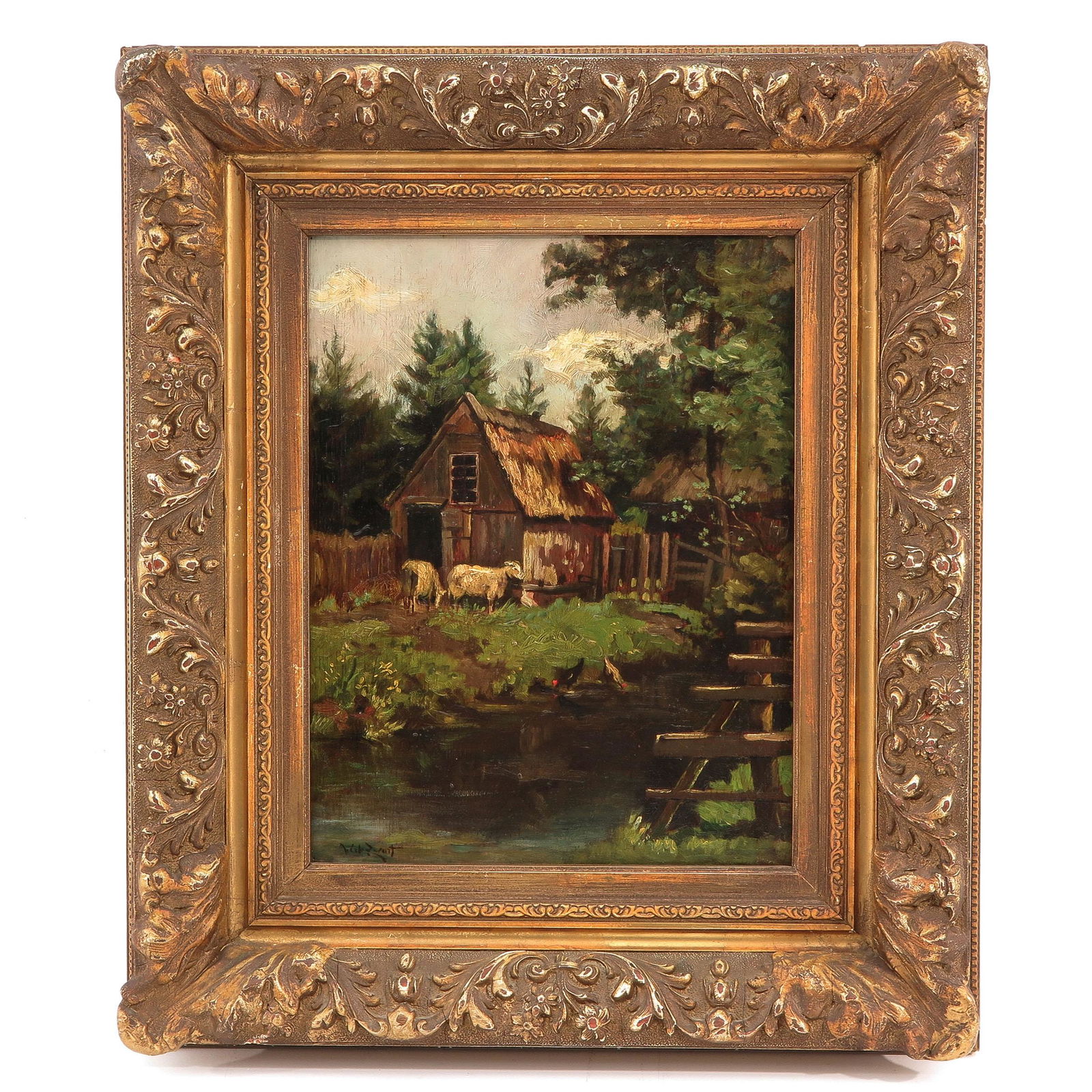 A Signed Oil on Panel Painting (1 of 7)