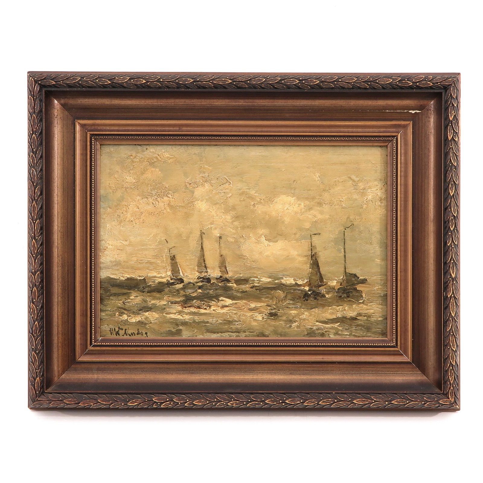 A Signed Oil on Panel Painting (1 of 7)