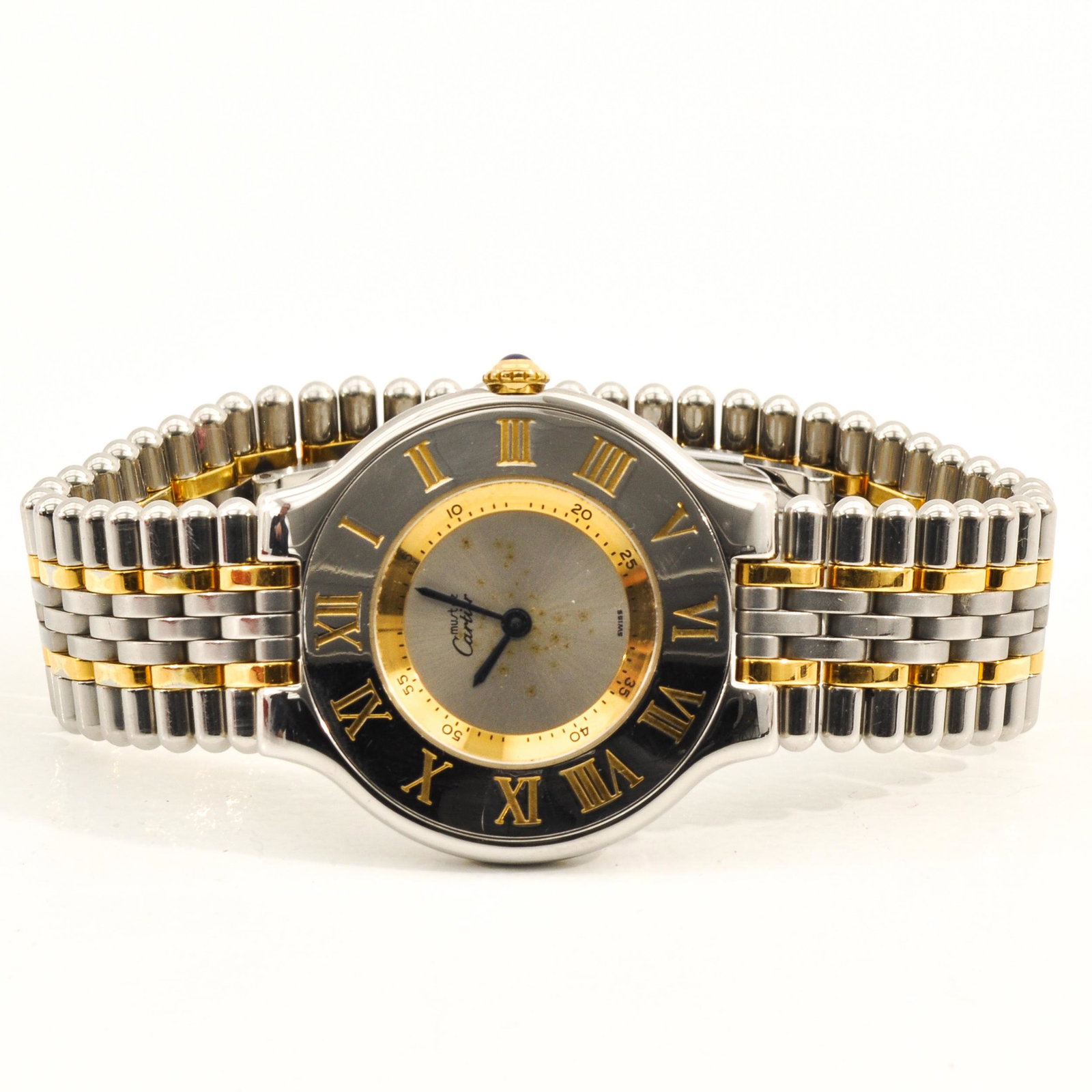 A Ladies Watch: Must de Cartier 21, with box, bought in 1999 from Schaap and Citroen