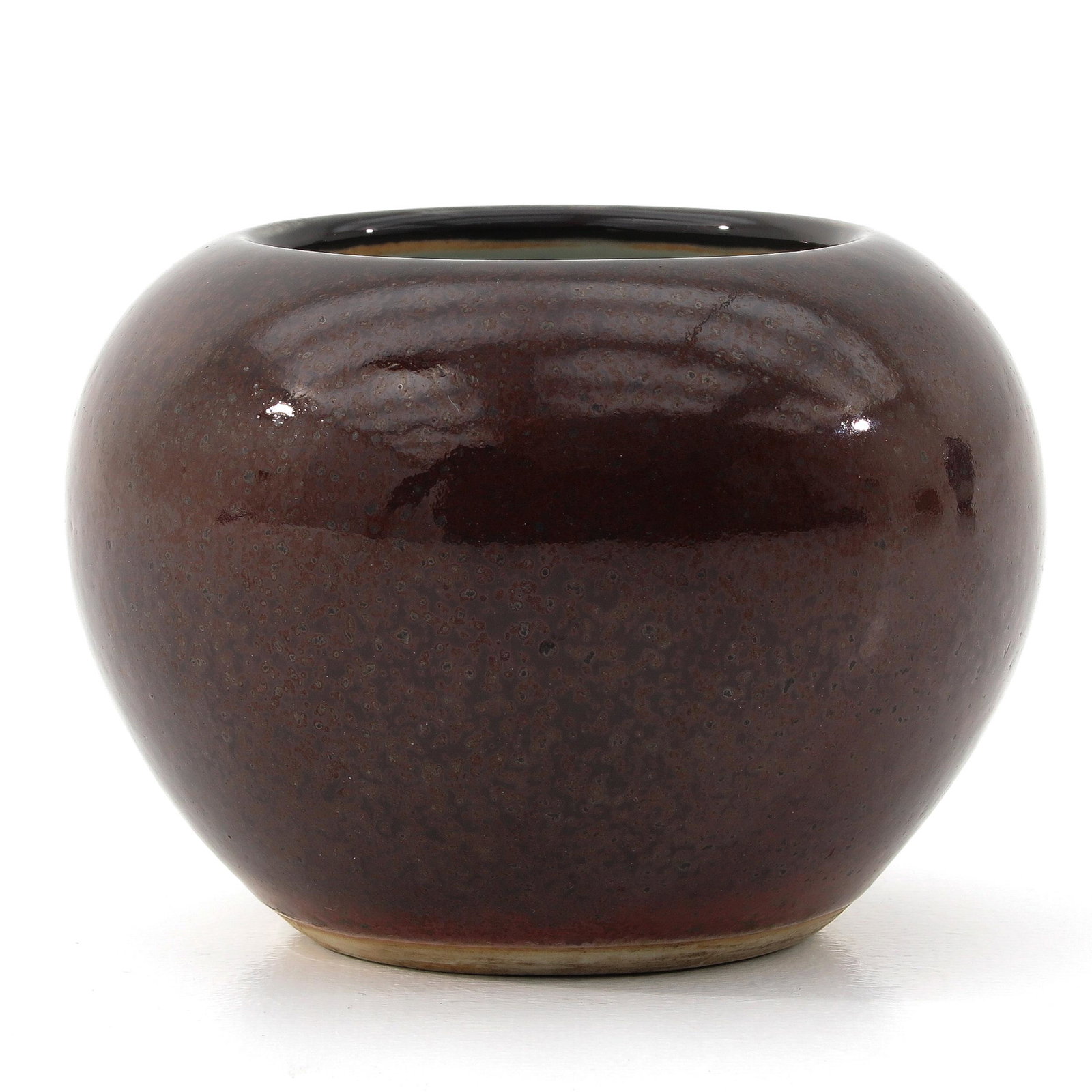 A Brown Glaze Brush Washer: 17 cm. tall x 11 cm. wide, Guangxu mark.