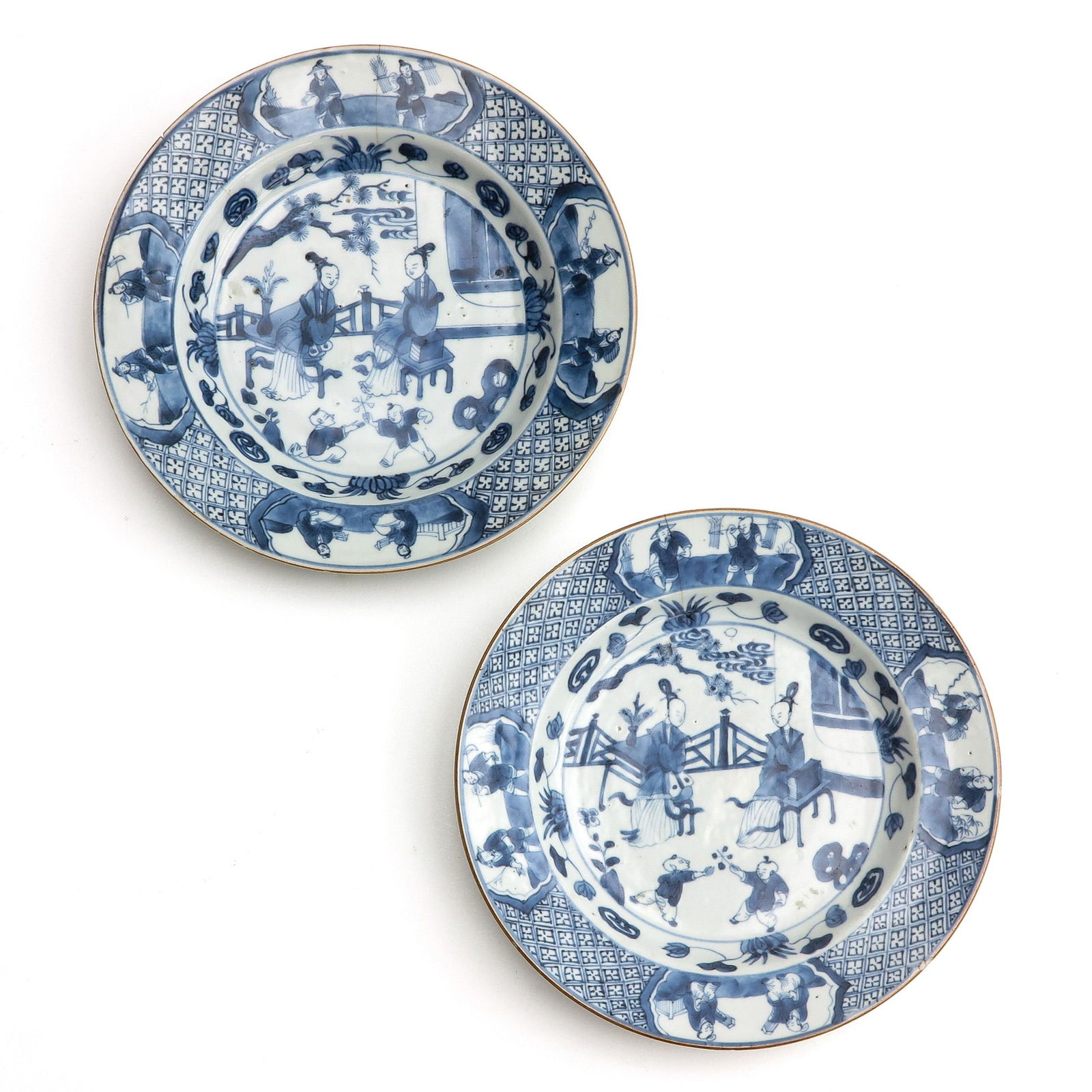 A Pair of Blue and White Plates (1 of 9)