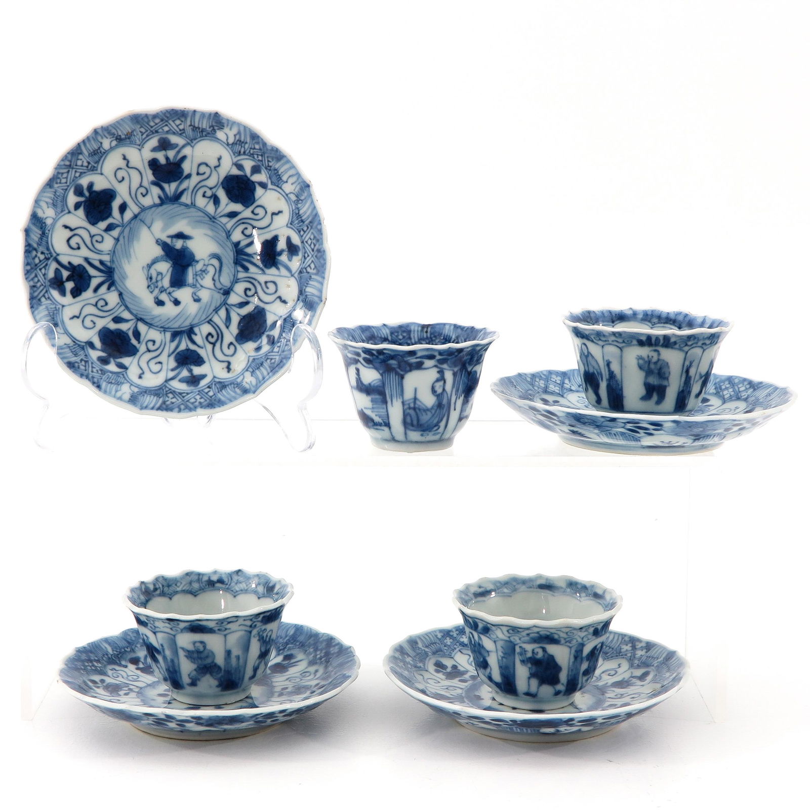 A Set of 4 Cups and Saucers (1 of 10)