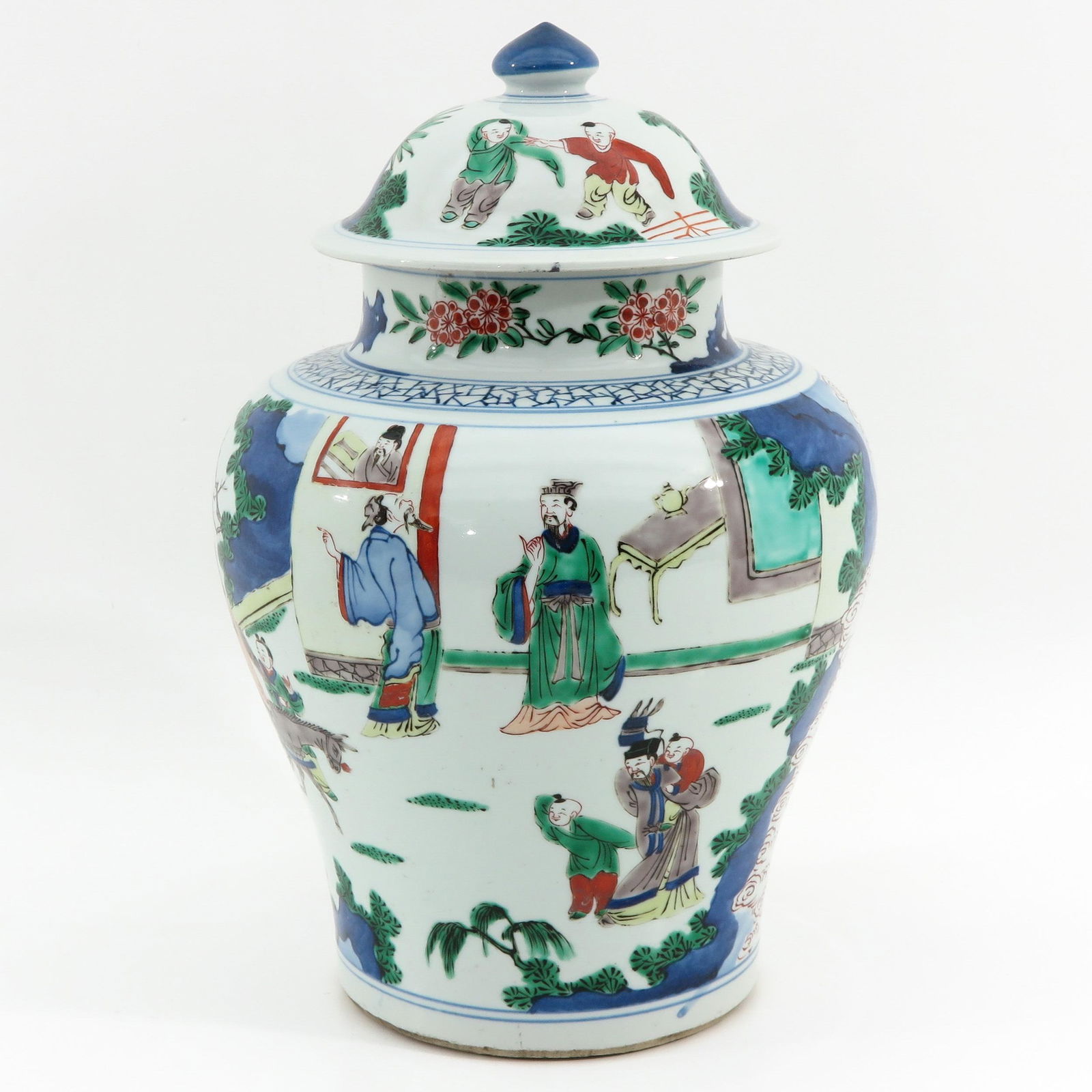 A Doucai Decor Jar and Cover (1 of 10)
