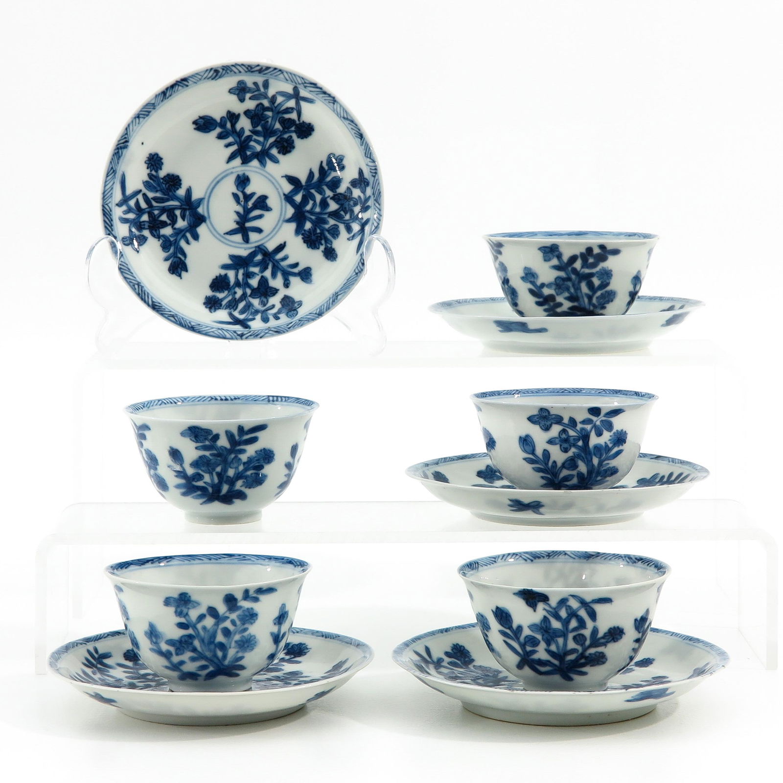 A Set of 5 Cups and Saucers (1 of 10)