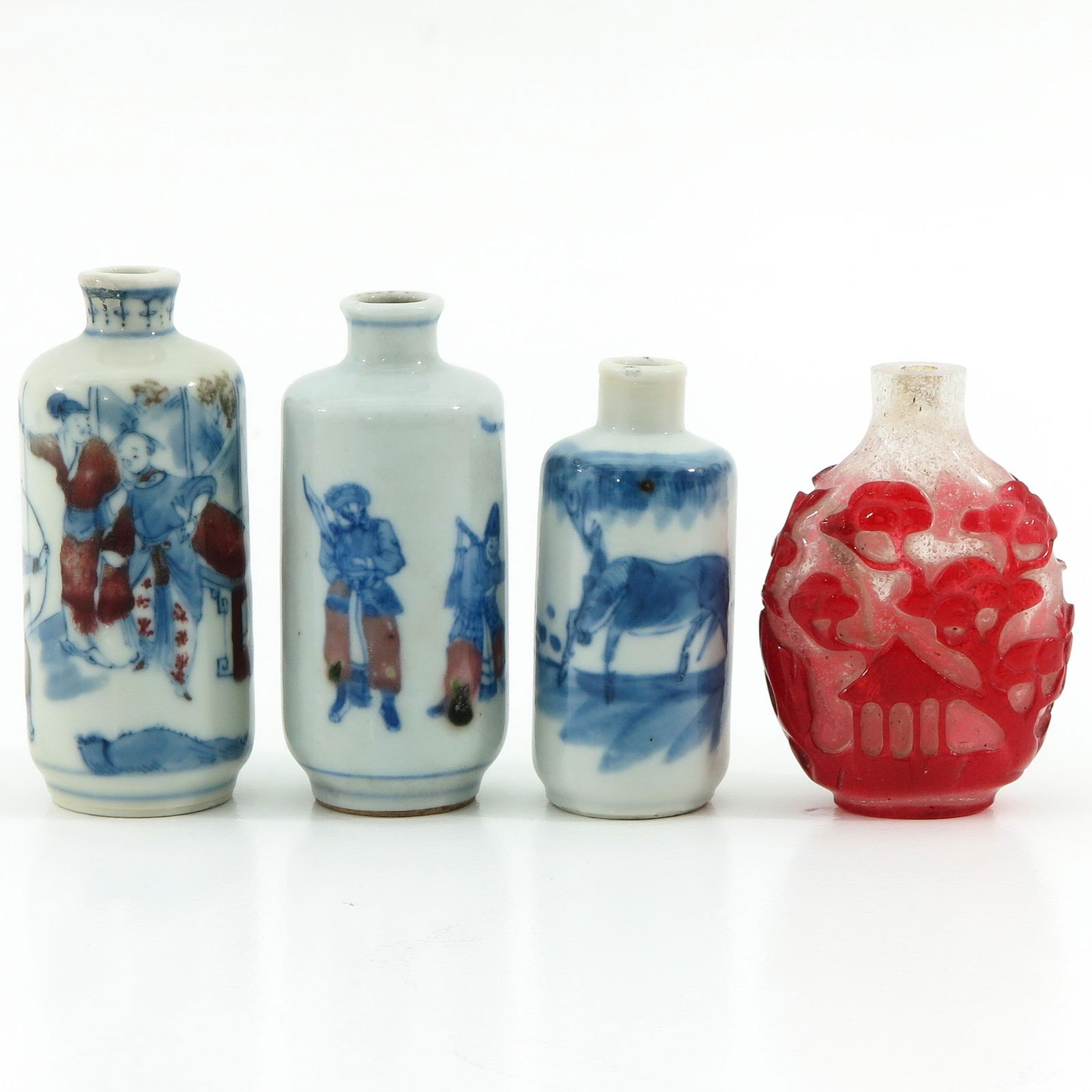 A Collection of 4 Snuff Bottles (1 of 9)