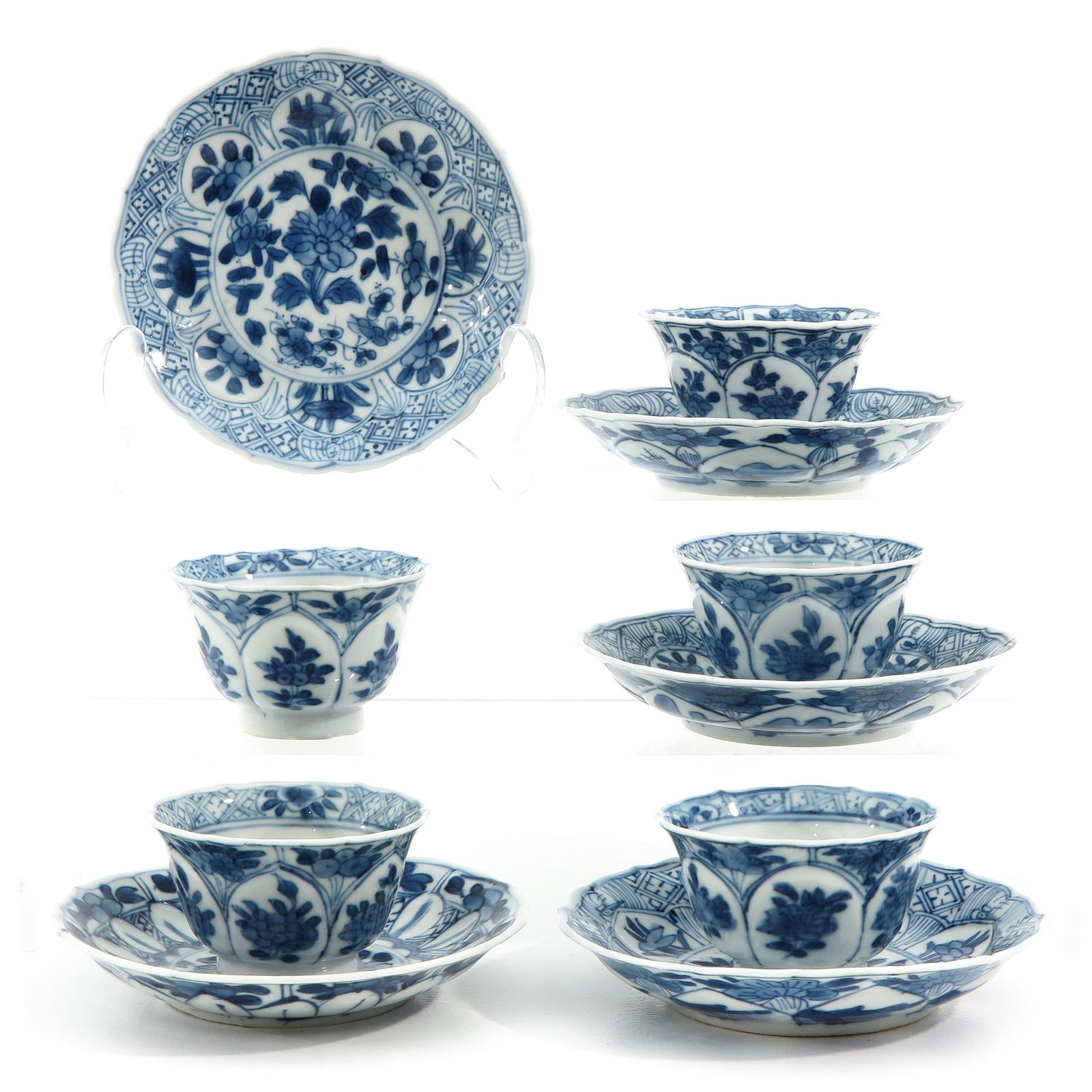 A Set of 5 Cups and Saucers (1 of 10)