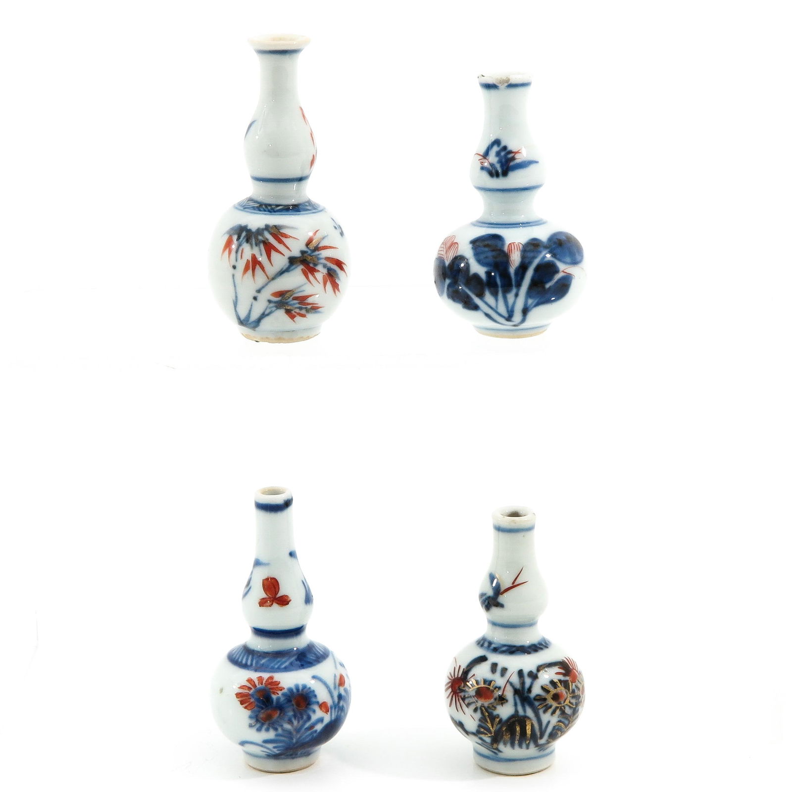 A Collection of 4 Miniature Imari Vases (1 of 10)