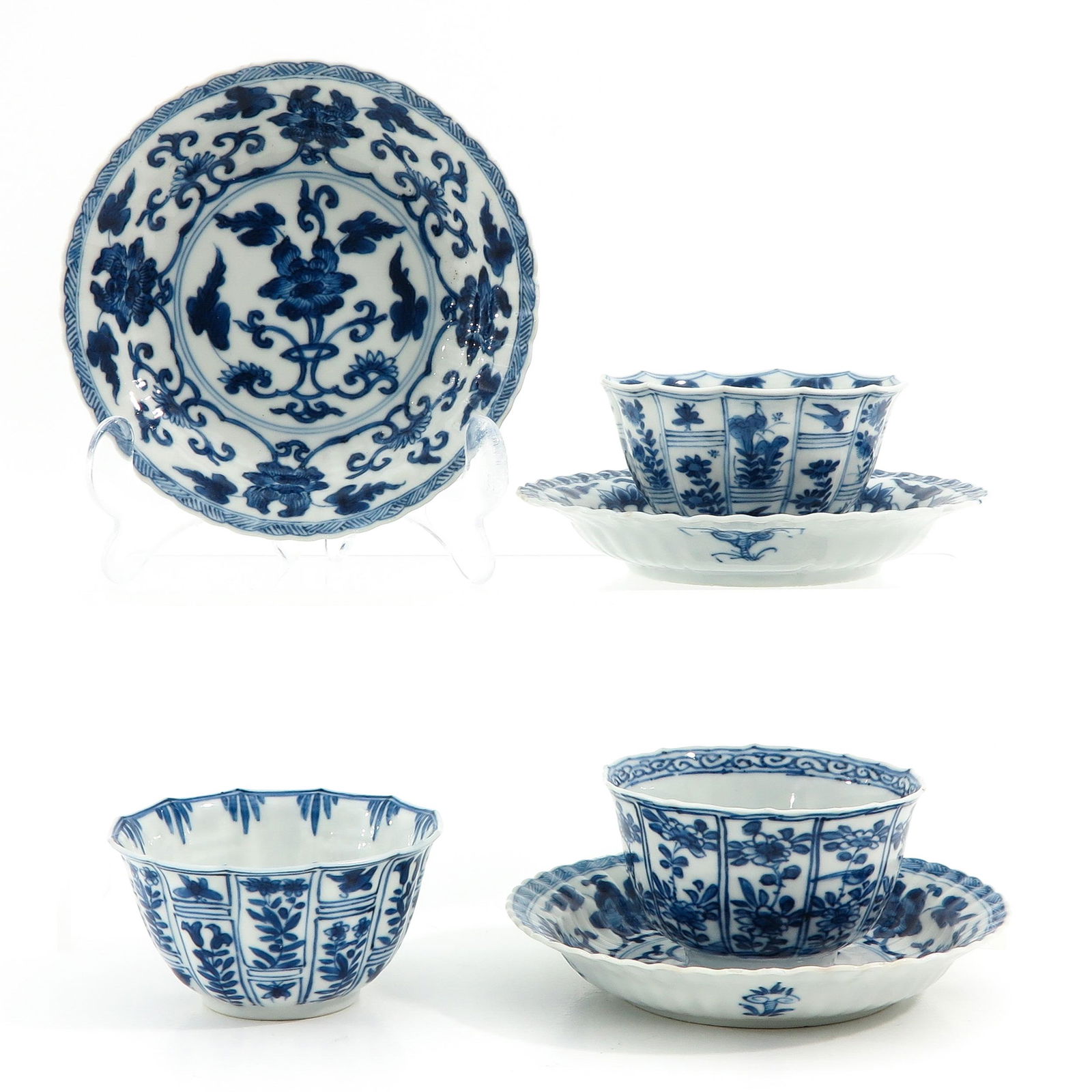 A Set of 3 Cups and Saucers (1 of 10)