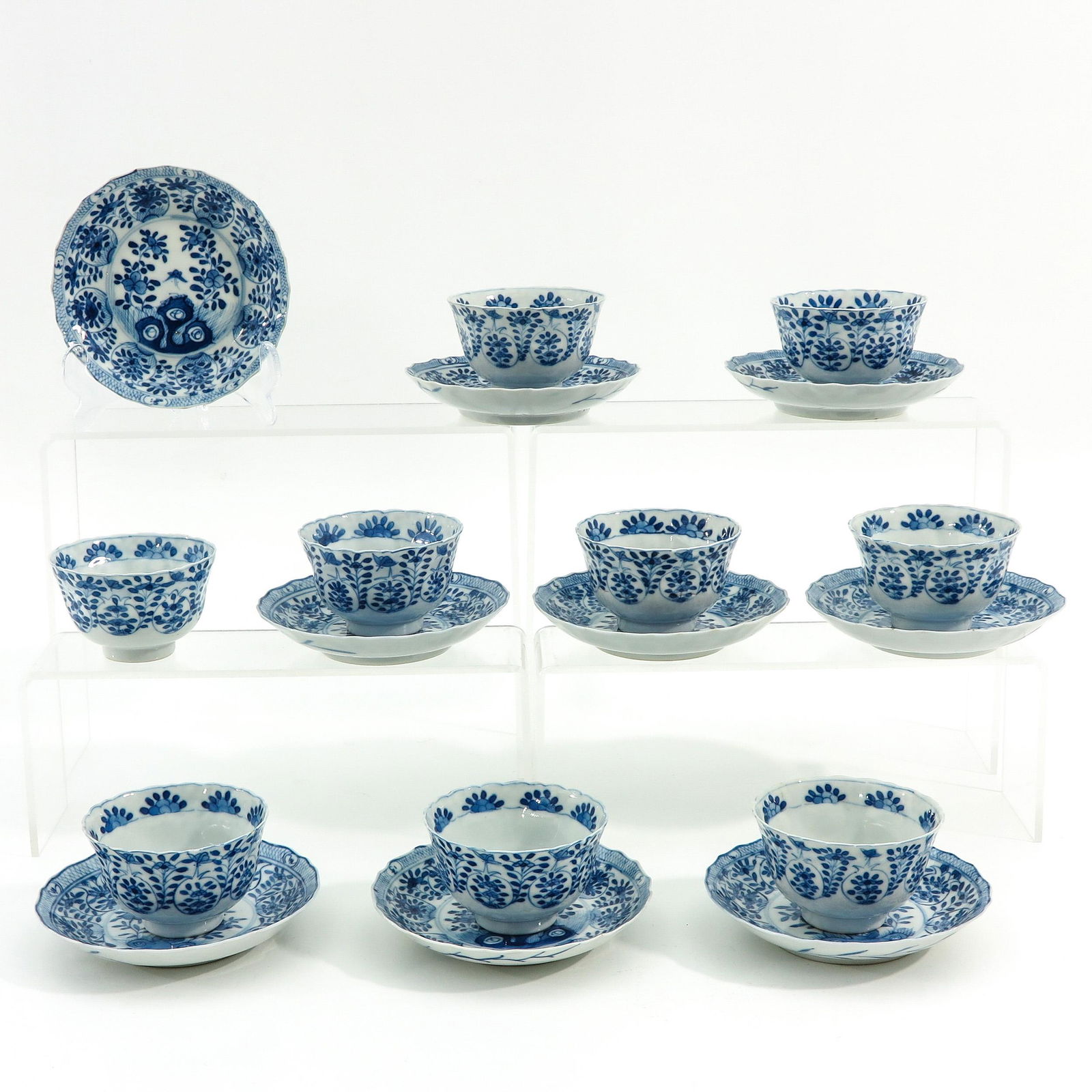 A Set of 9 Cups and Saucers (1 of 10)