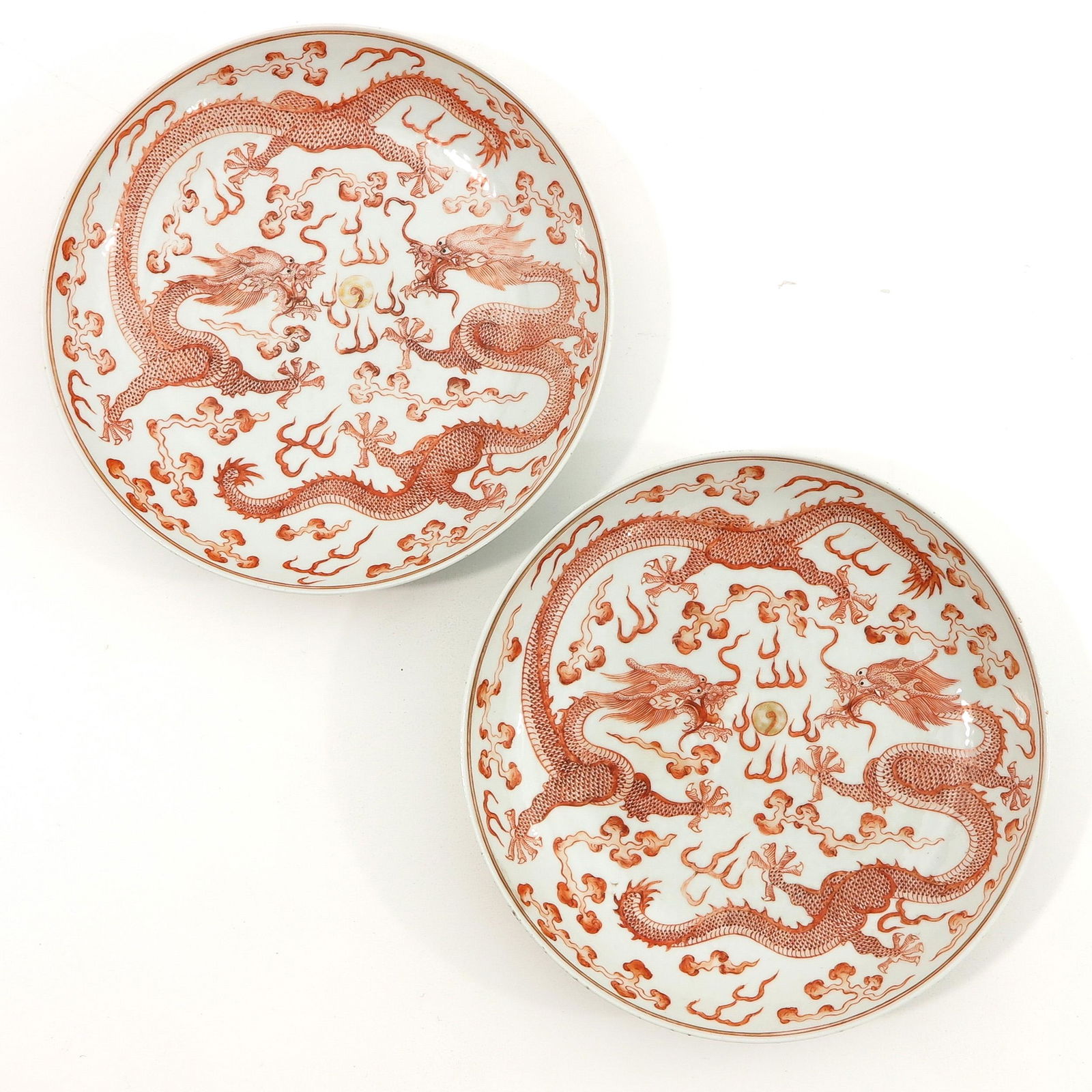 A Pair of Dragon Decor Plates (1 of 10)
