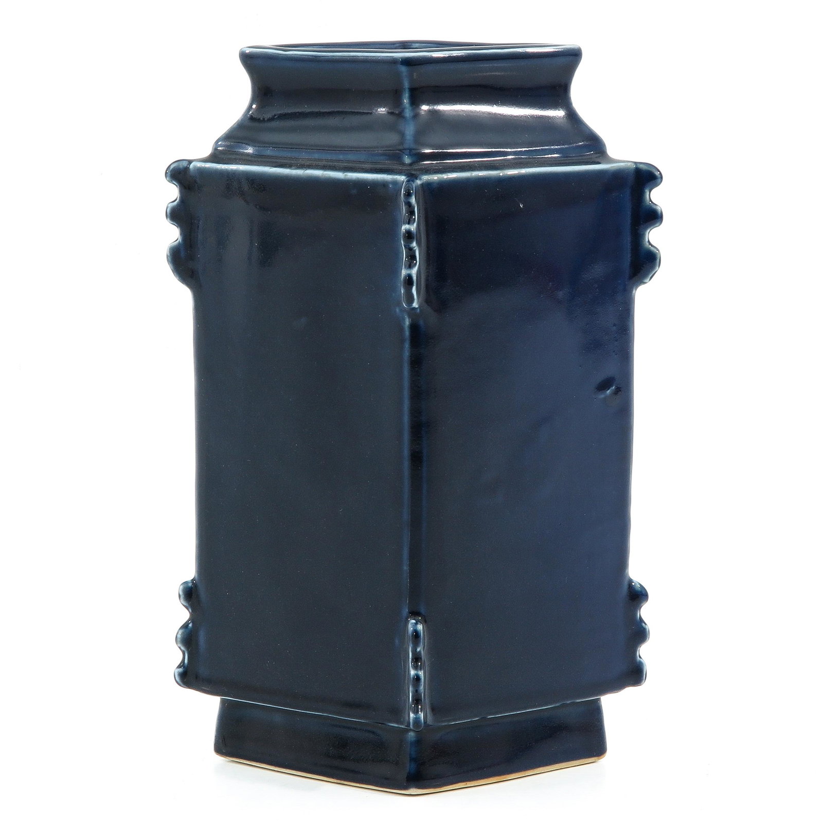 A Blue Glaze Vase: Qianlong mark, 27 cm. tall.