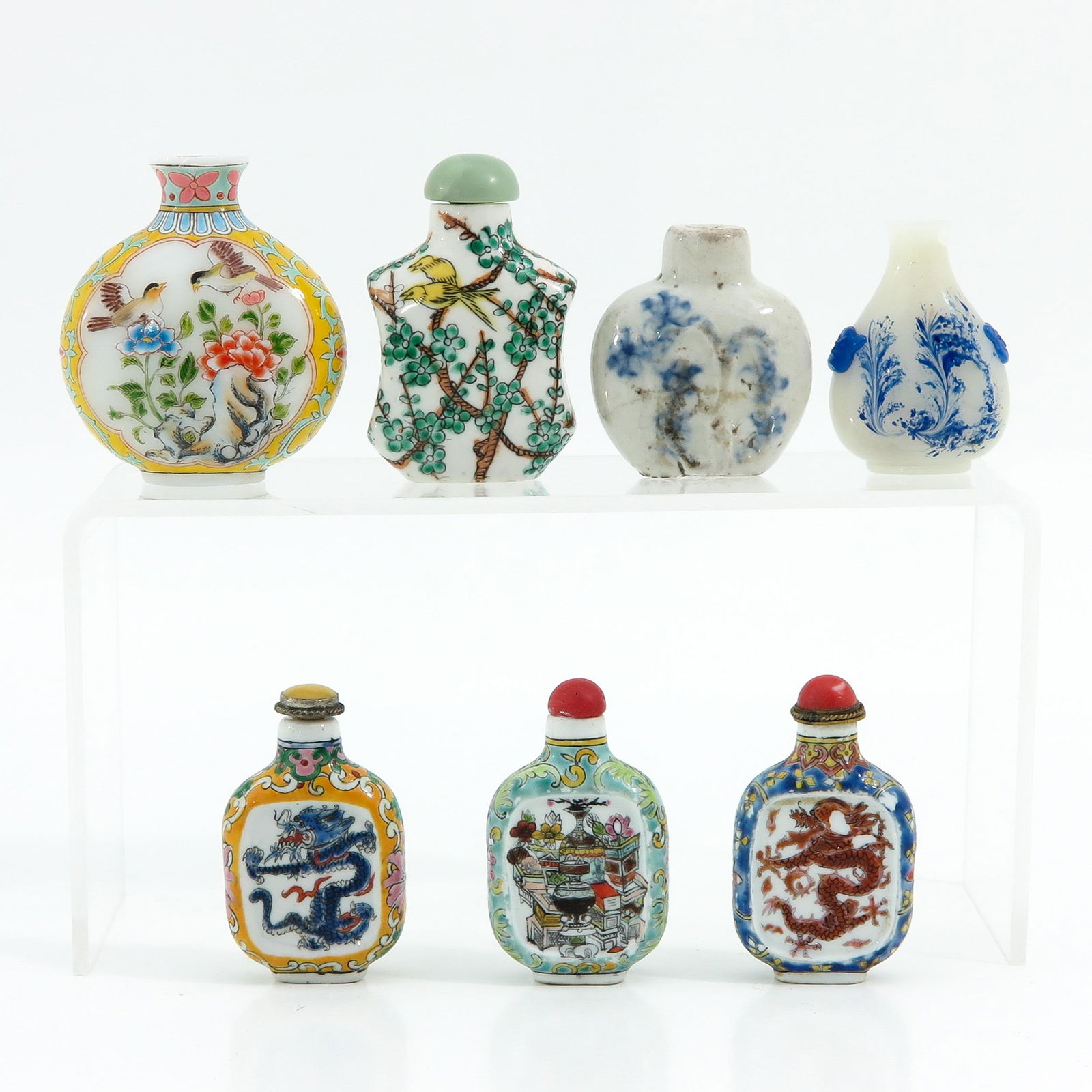 A Collection of 7 Snuff Bottles (1 of 10)