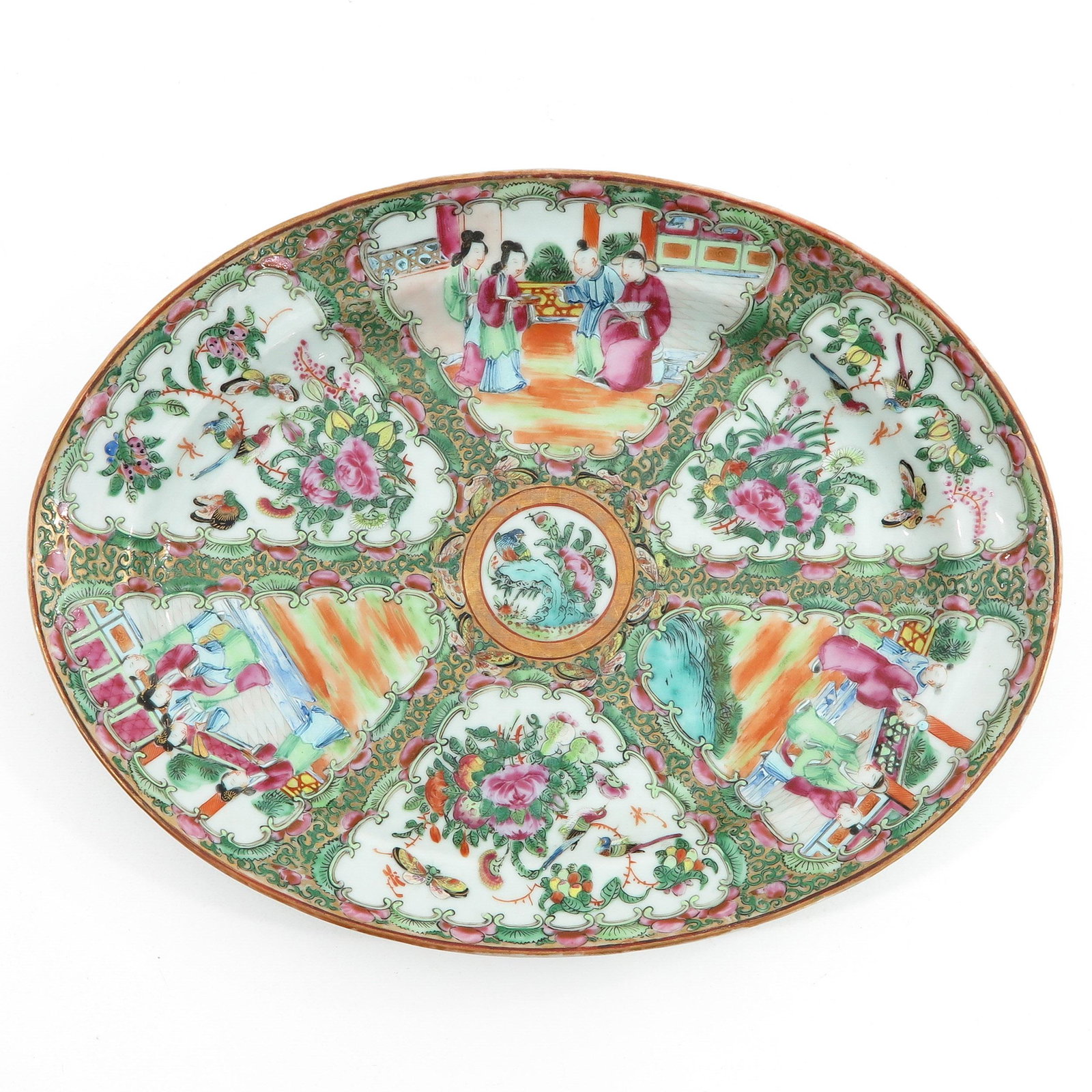 A Cantonese Tray: 32 cm. long.
