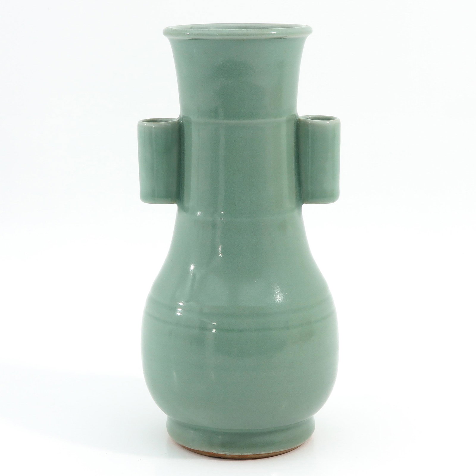 A Celadon Vase: 30 cm. tall.