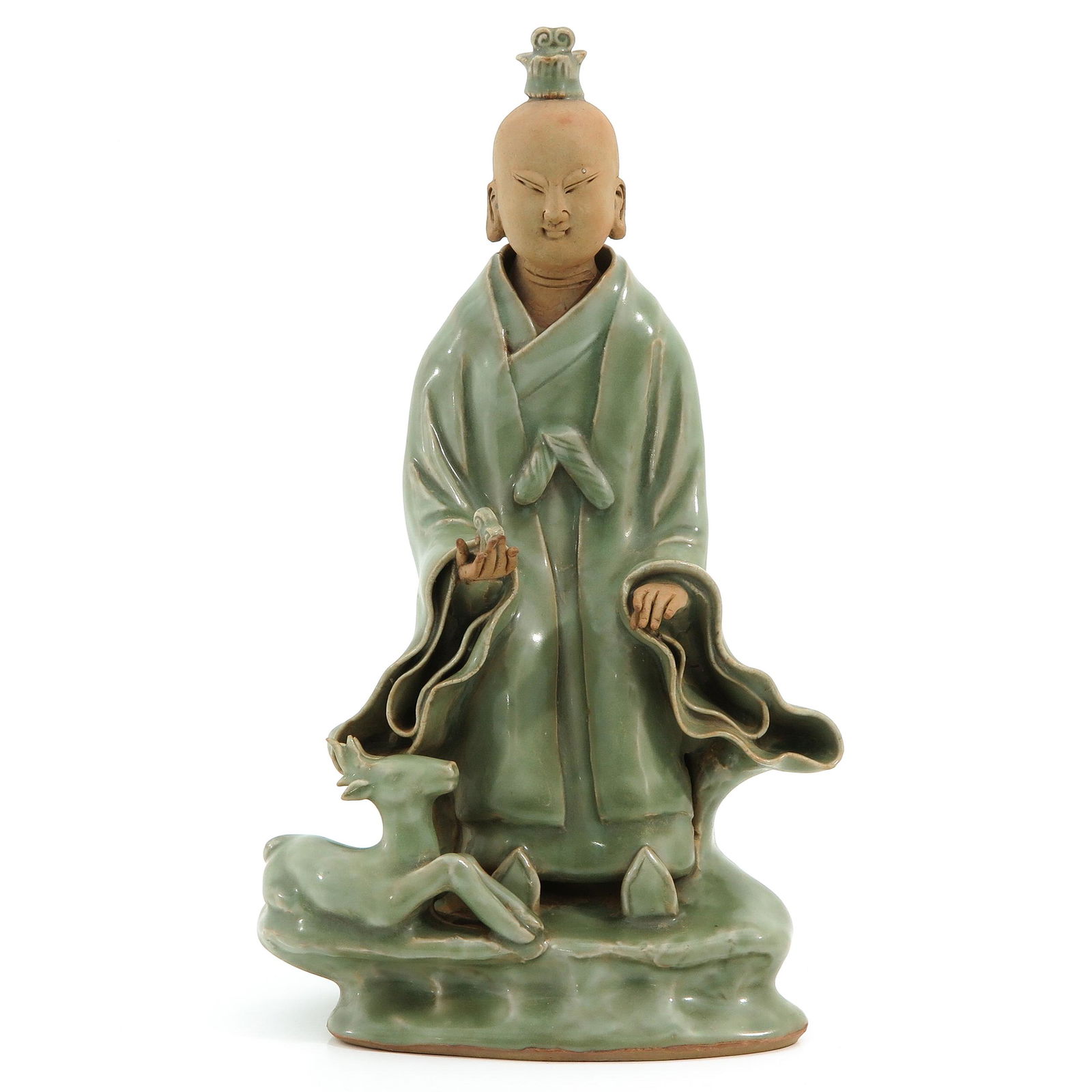 A Celadon Chinese Sculpture (1 of 10)