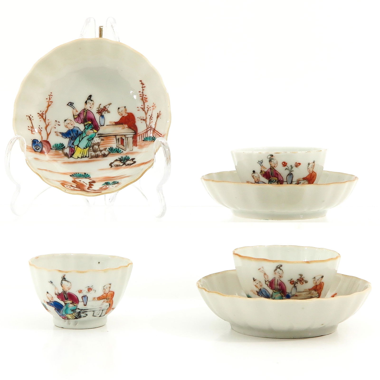 A Series of 3 Cups and Saucers (1 of 10)