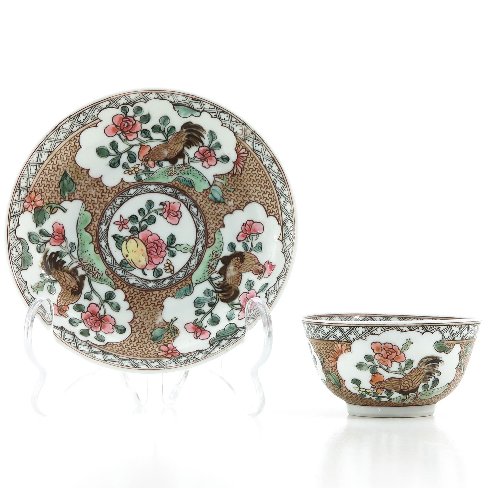 A Rooster Decor Cup and Saucer (1 of 10)