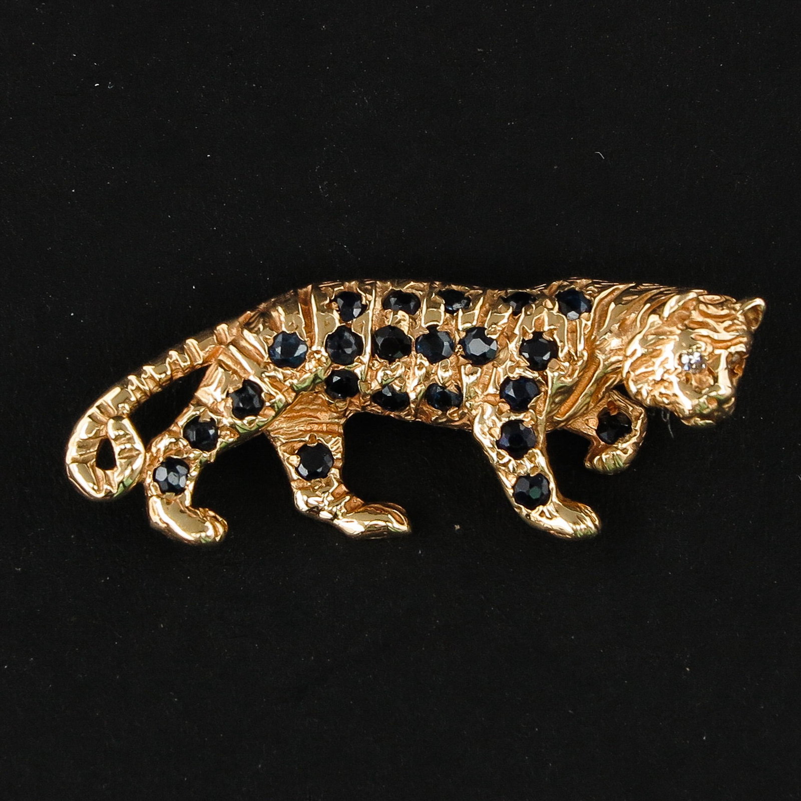 A Panther Brooch: 37 mm. long.