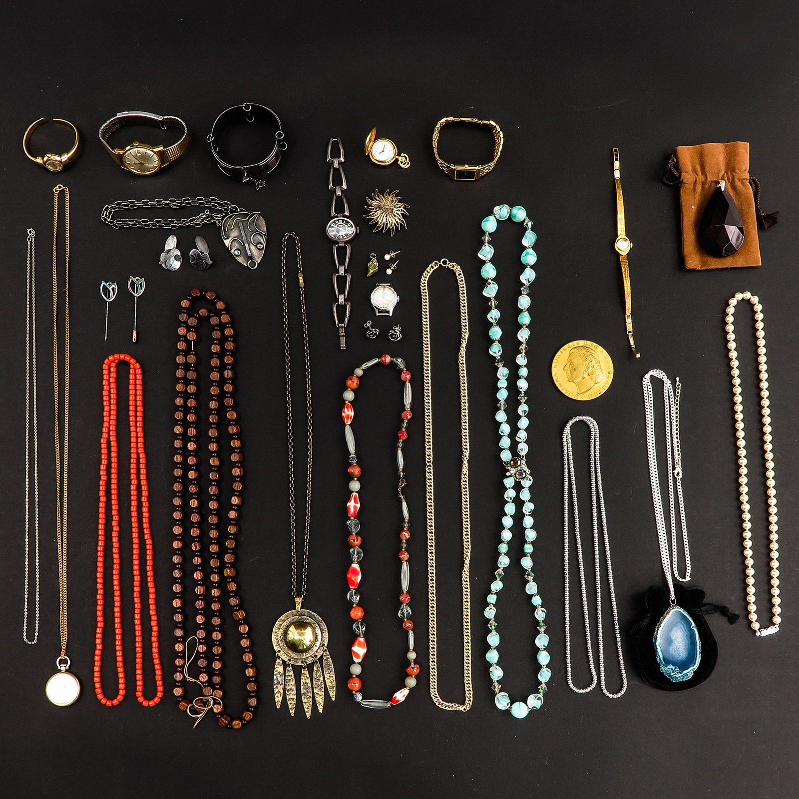 A Lot of Jewelry and Watches: Including Certina.