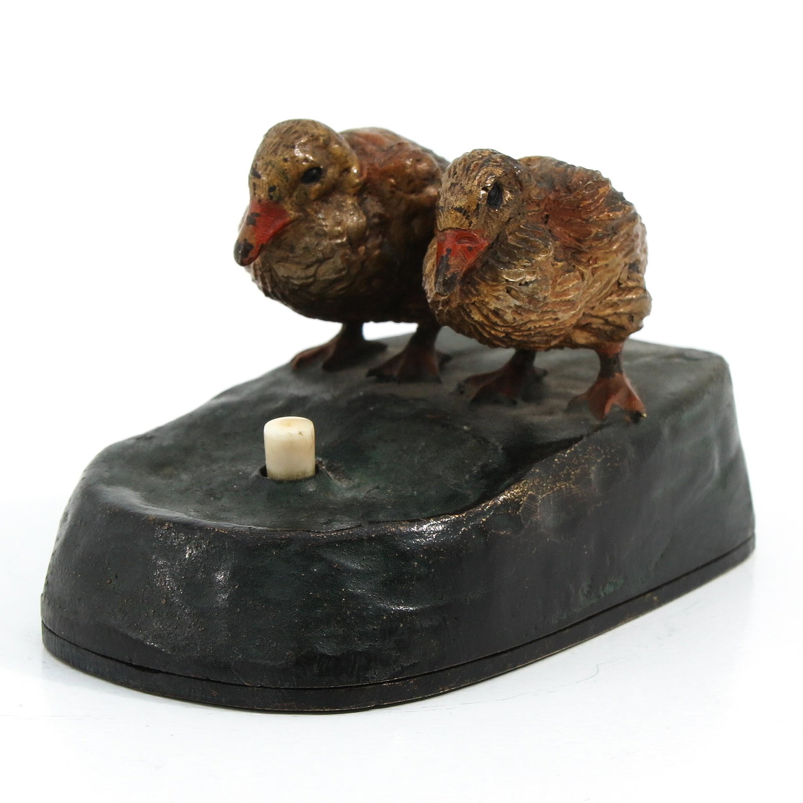 A Cold Painted Bronze Switch: Vienna, 8 cm. long.