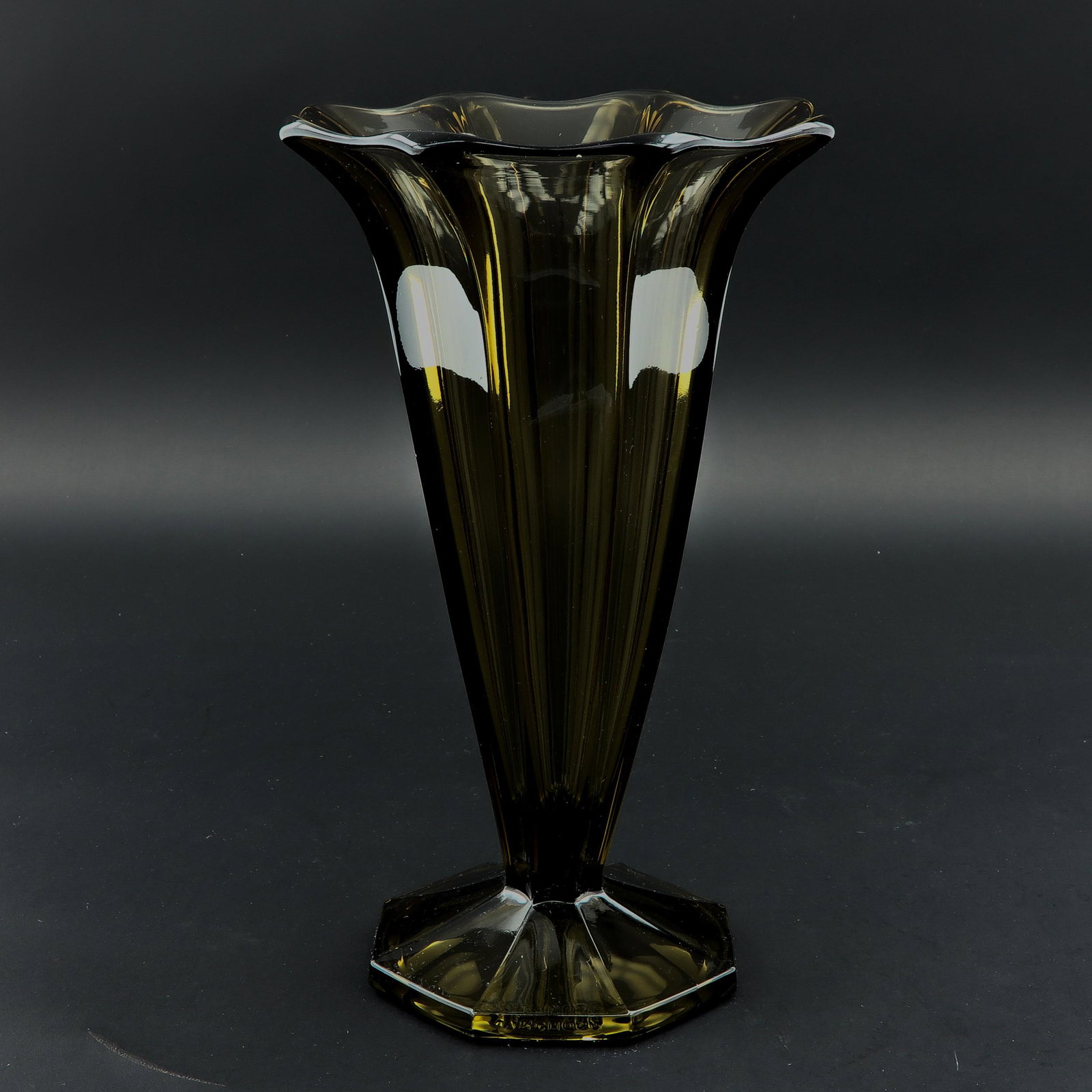 A Czech Republic Vase: 35 cm. tall.
