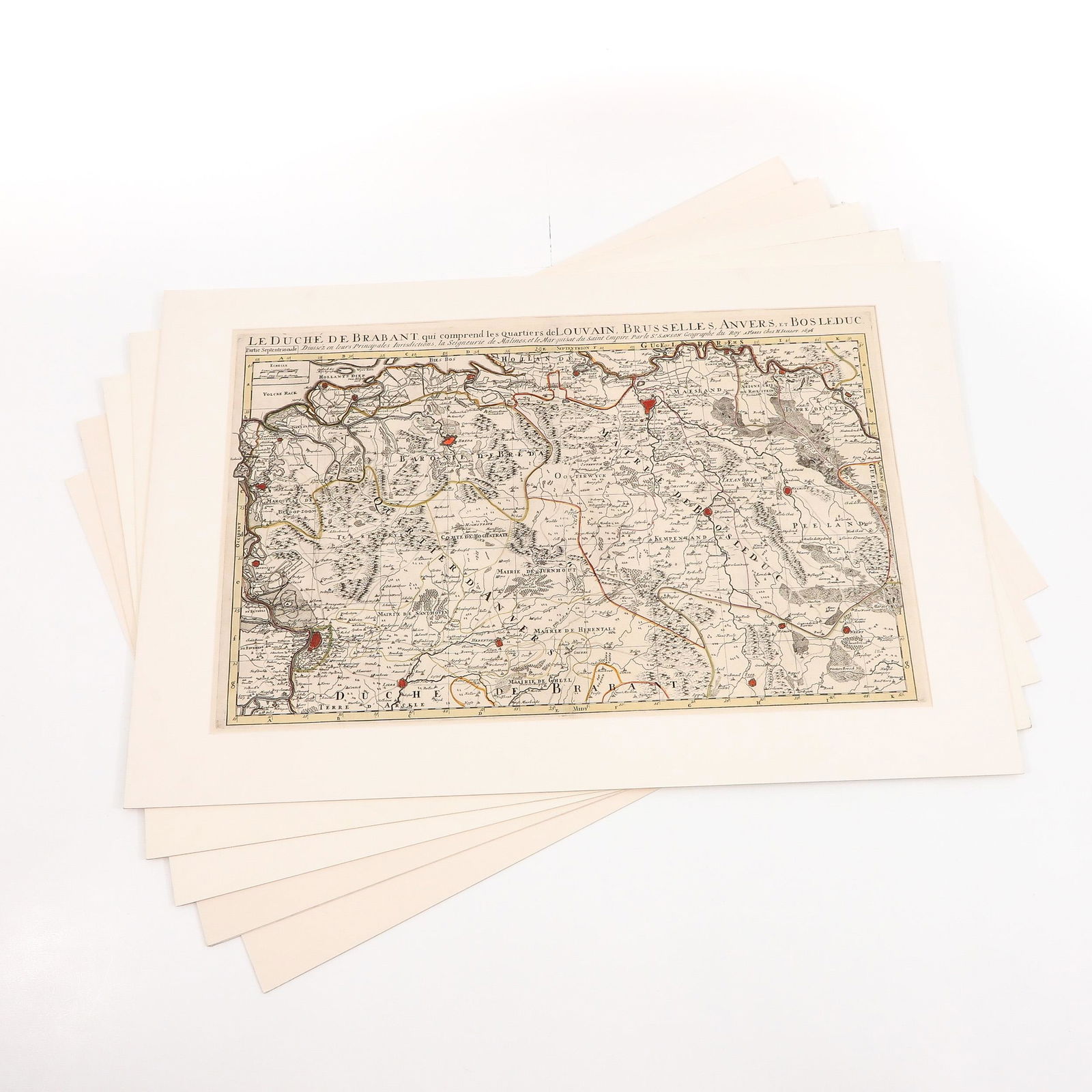 A Lot of 5 Old Maps (1 of 6)