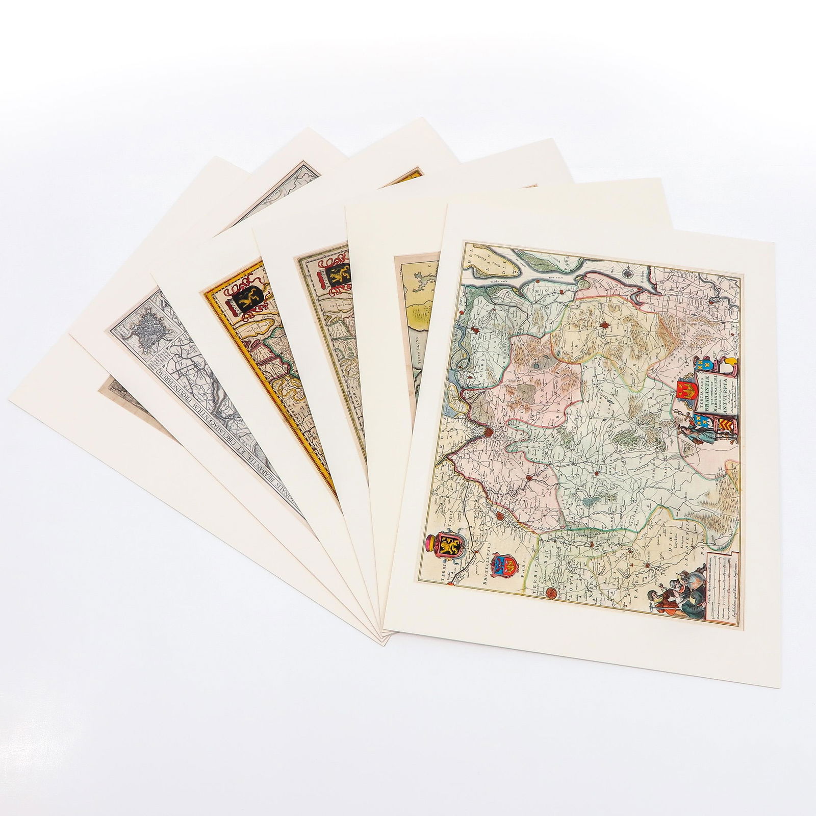 A Lot of 6 Old Maps (1 of 7)