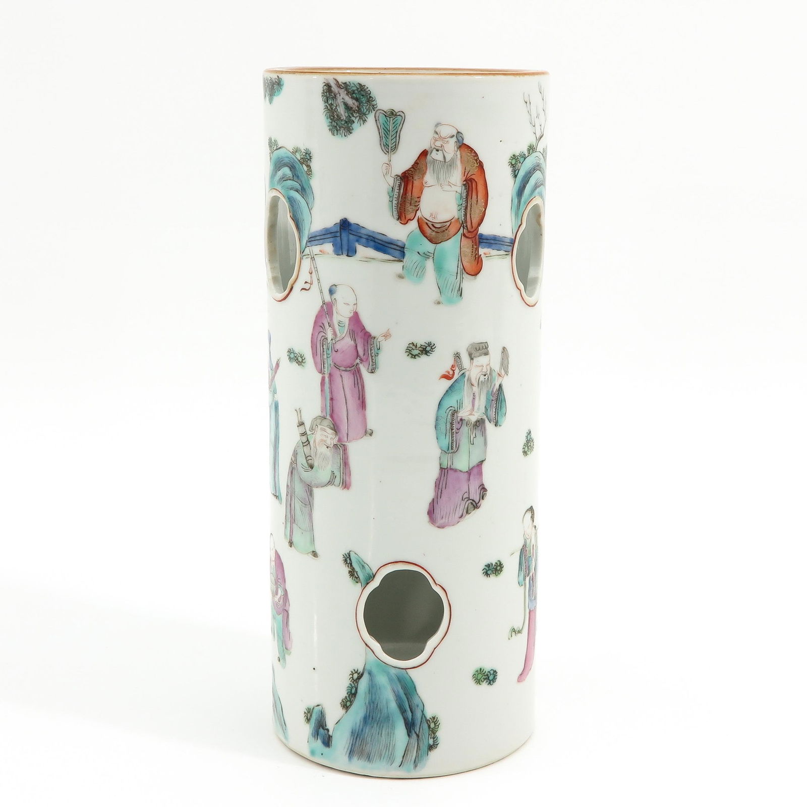 A Famille Rose Hat Stand (1 of 9)