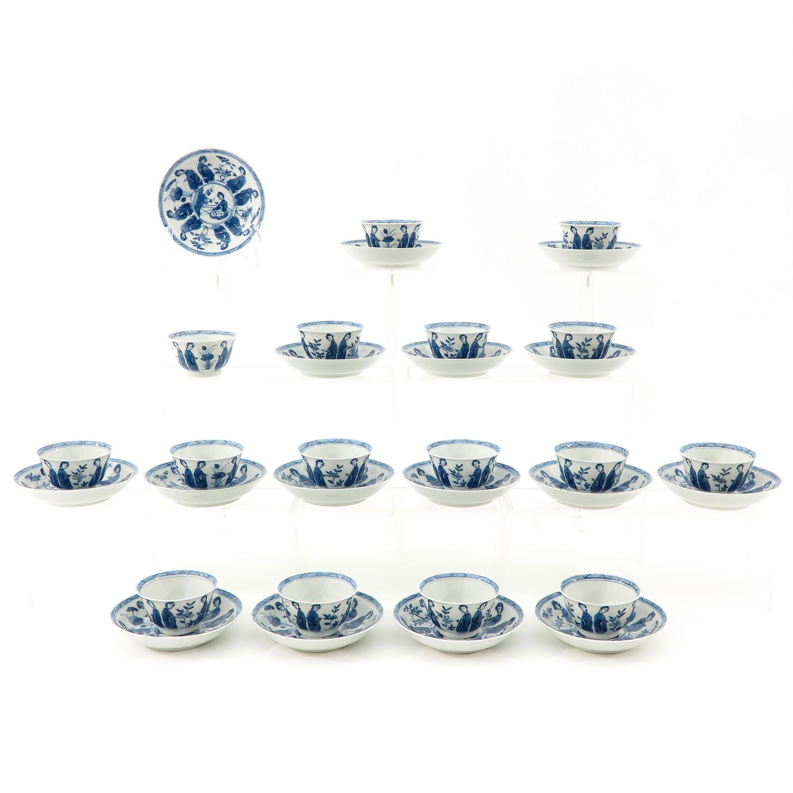 A Collection of 16 Cups and Saucers (1 of 10)