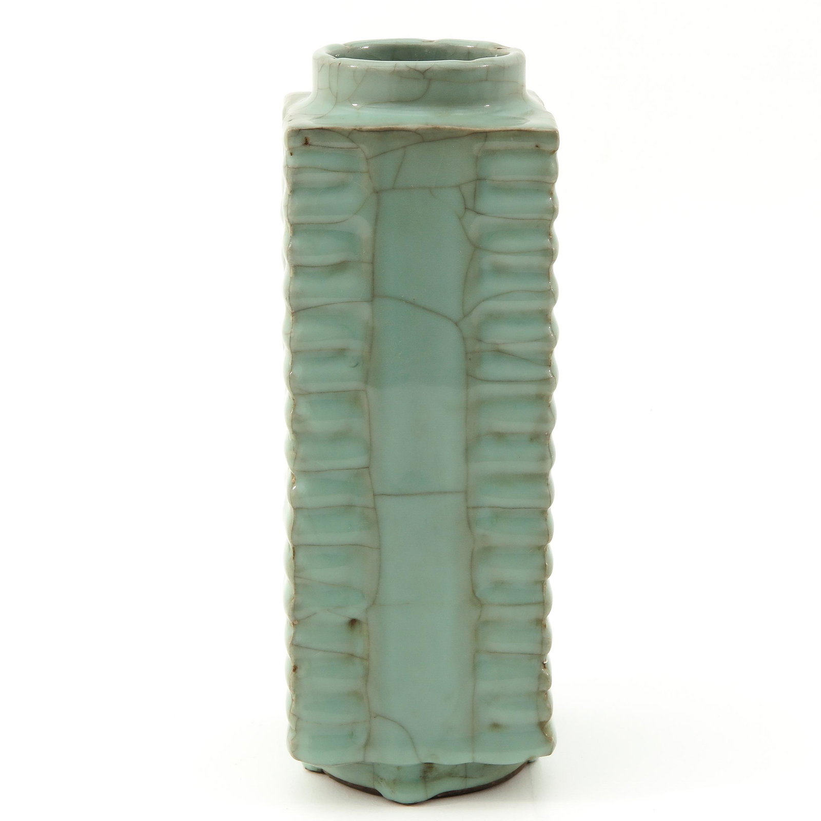 A Celadon Kong Vase: 27 cm. tall.