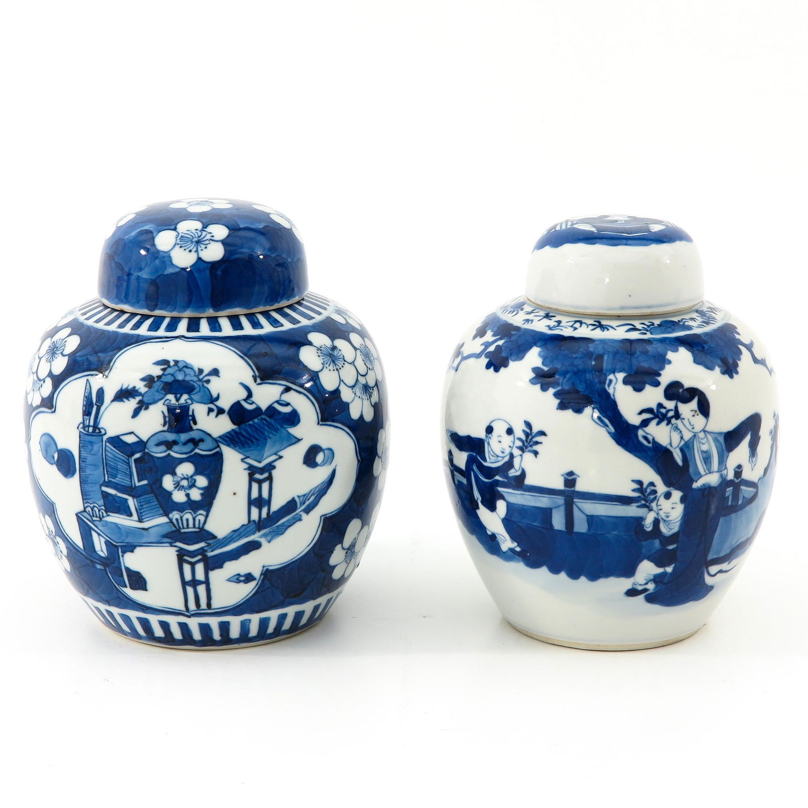 A Lot of 2 Blue and White Ginger Jars (1 of 10)