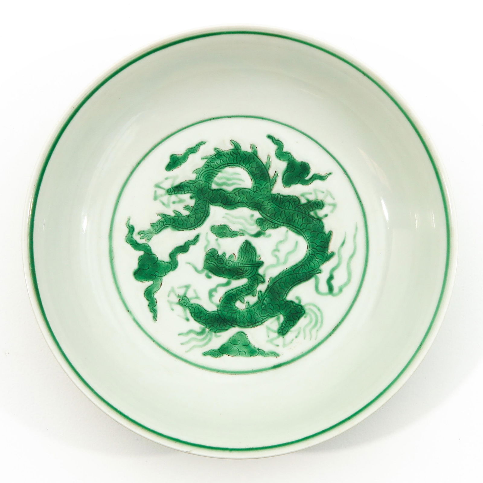 A Green Dragon Decor Plate (1 of 6)