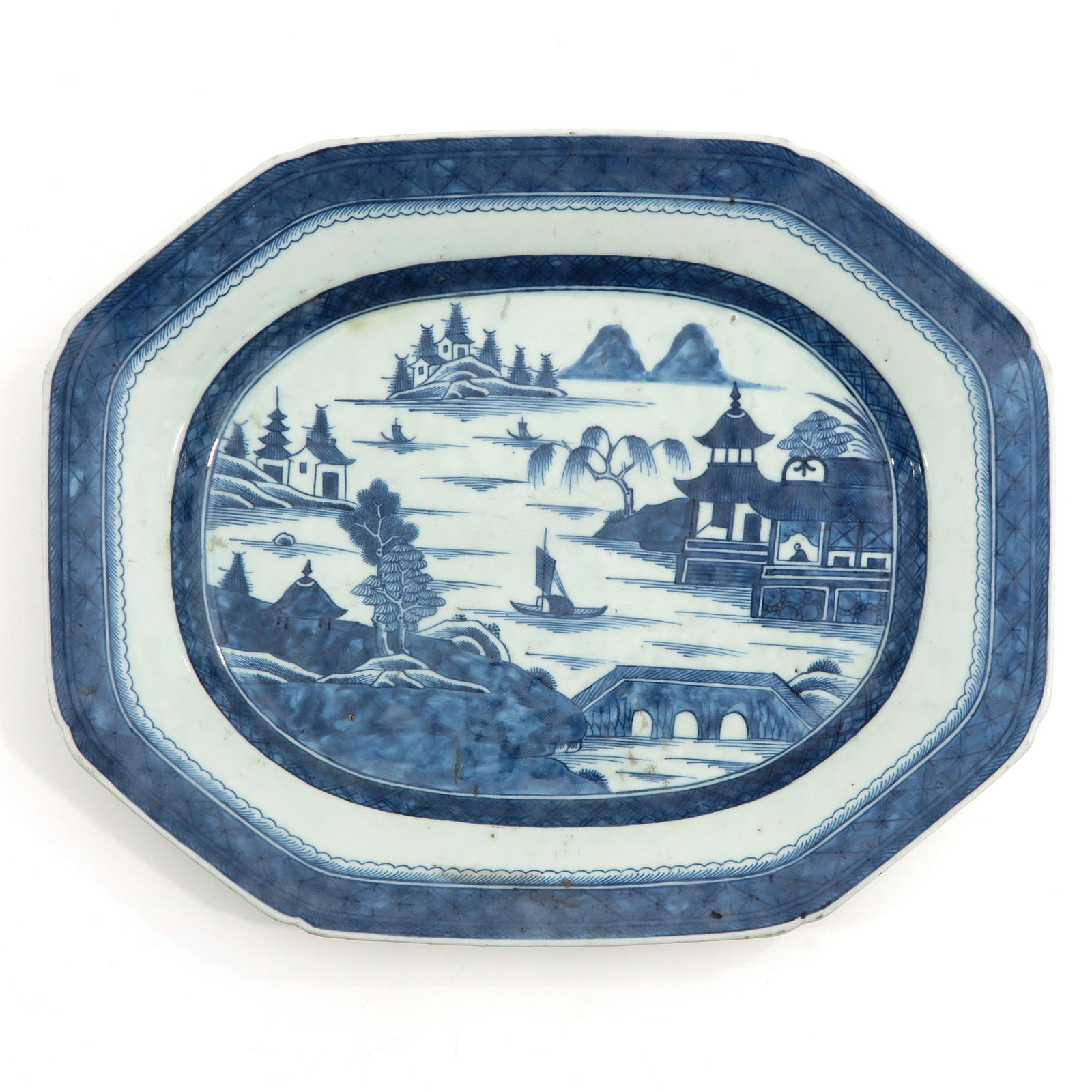 A Blue and White Serving Tray (1 of 5)