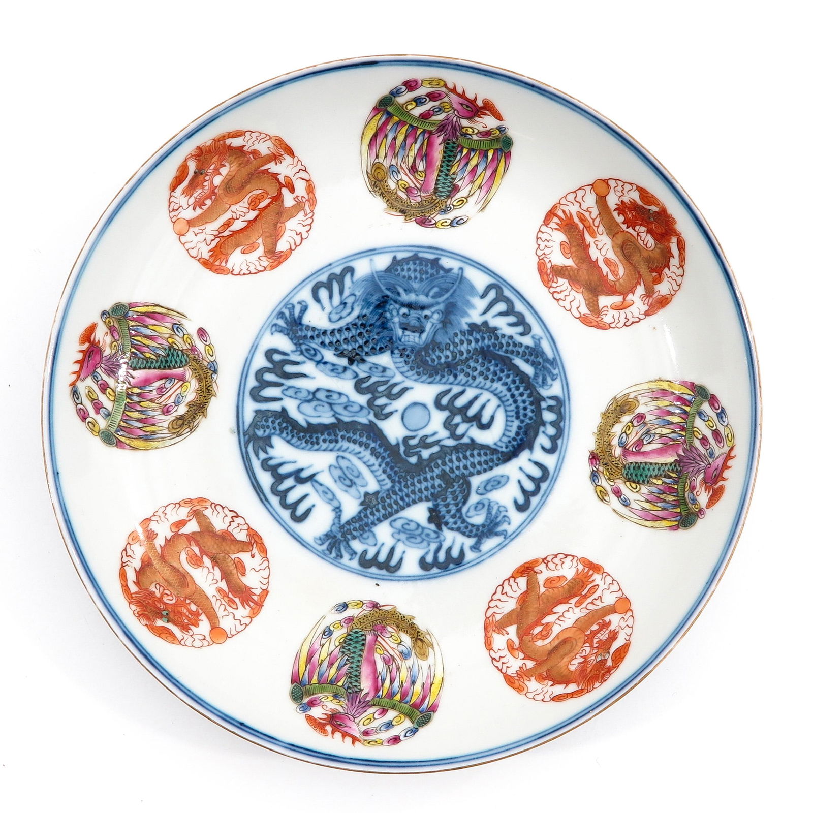 A Polychrome Decor Plate (1 of 6)