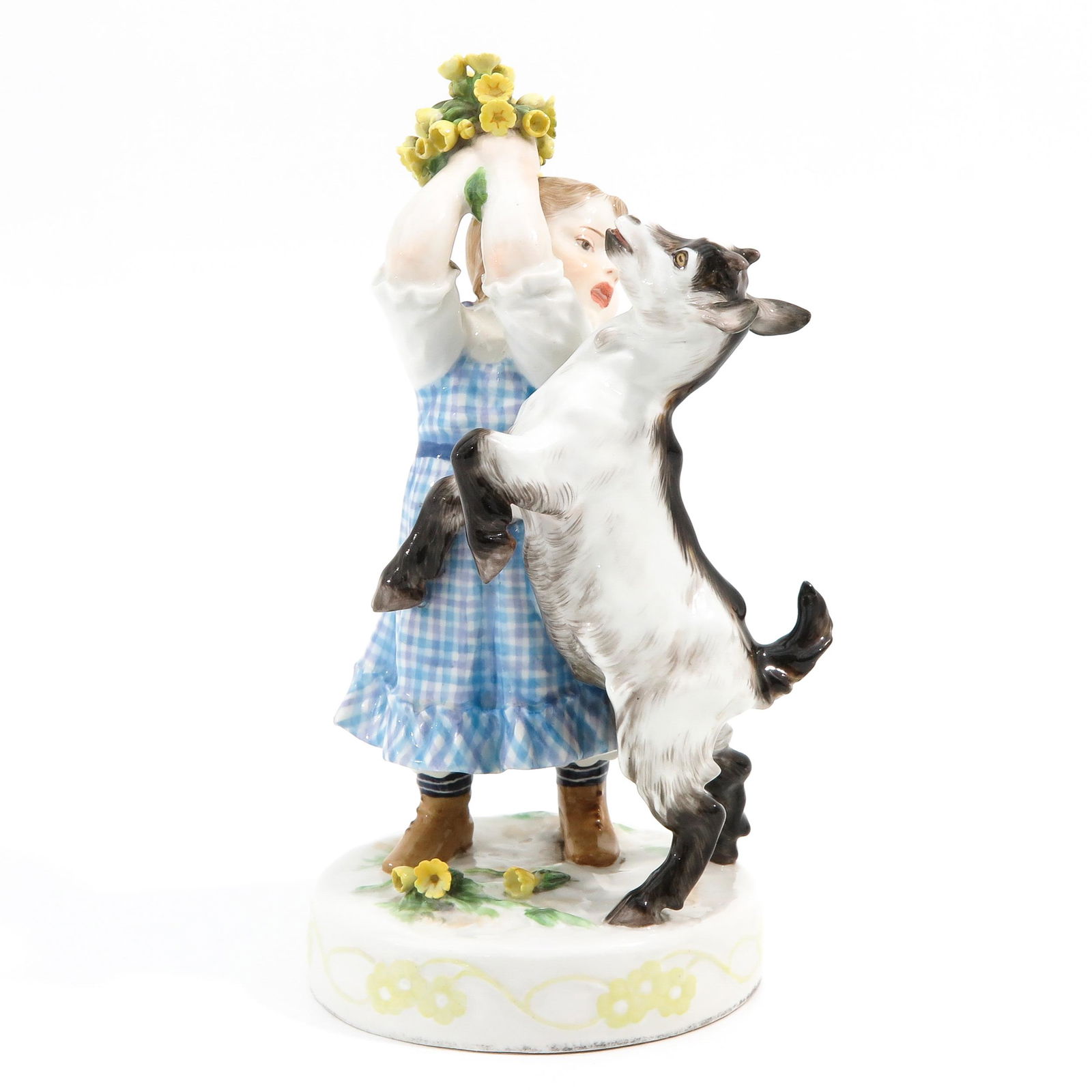 A Meissen Sculpture Designed by Erich Oskar Hosel: Design Erich Oskar Hosel (1869 - 1953), model V114, height 19 cm, purchased in the period 1961 - 1967, at John Monntag Porzellan in Hamburg, Germany.