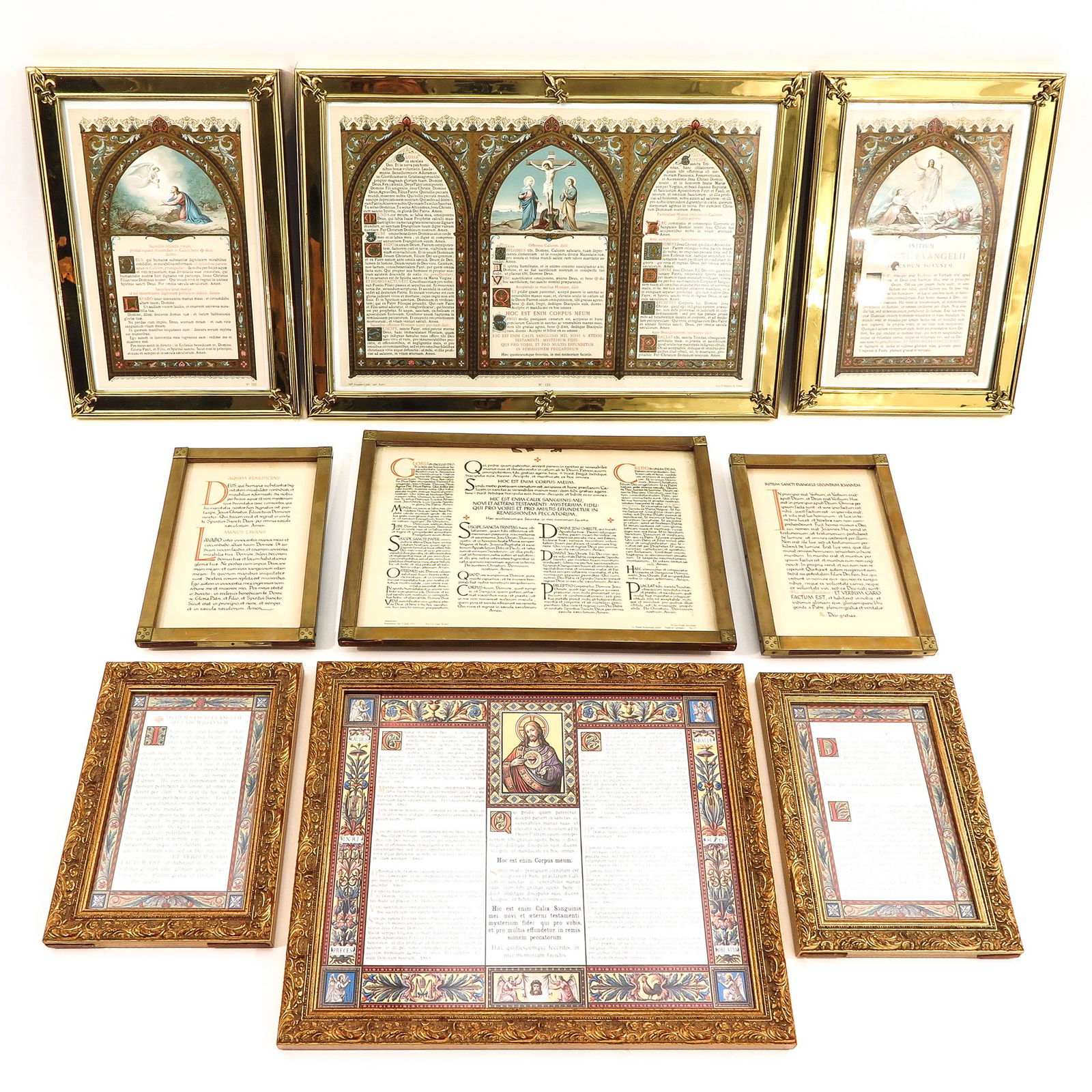 A Collection of 3 Altar Canon Triptychs (1 of 10)