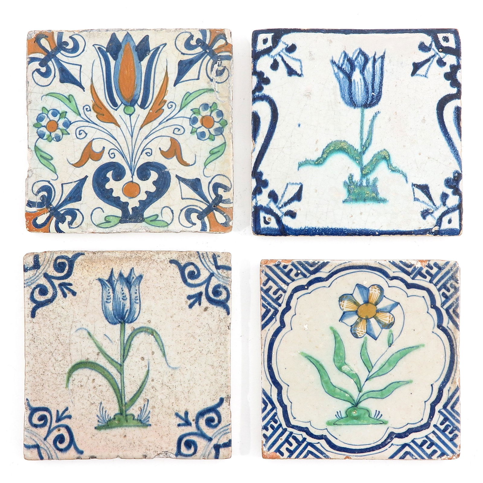 A Collection of 4 18th Century Tiles (1 of 6)