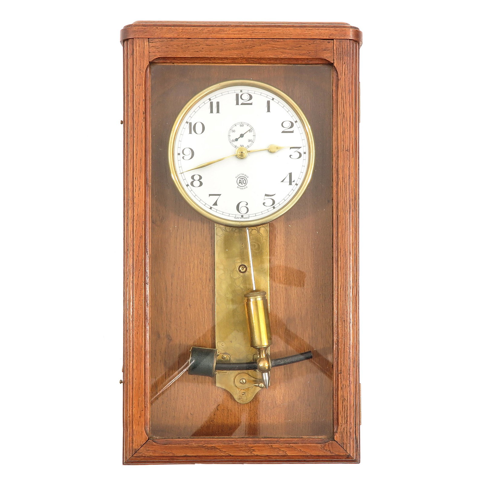 An Ato Clock: Maker Leon Hatot, Paris, ca. 1925, length 48 cm.