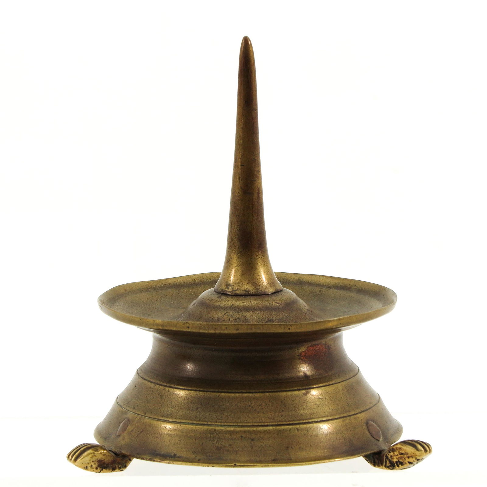 A 16th Century Bronze Pin Candlestick (1 of 7)