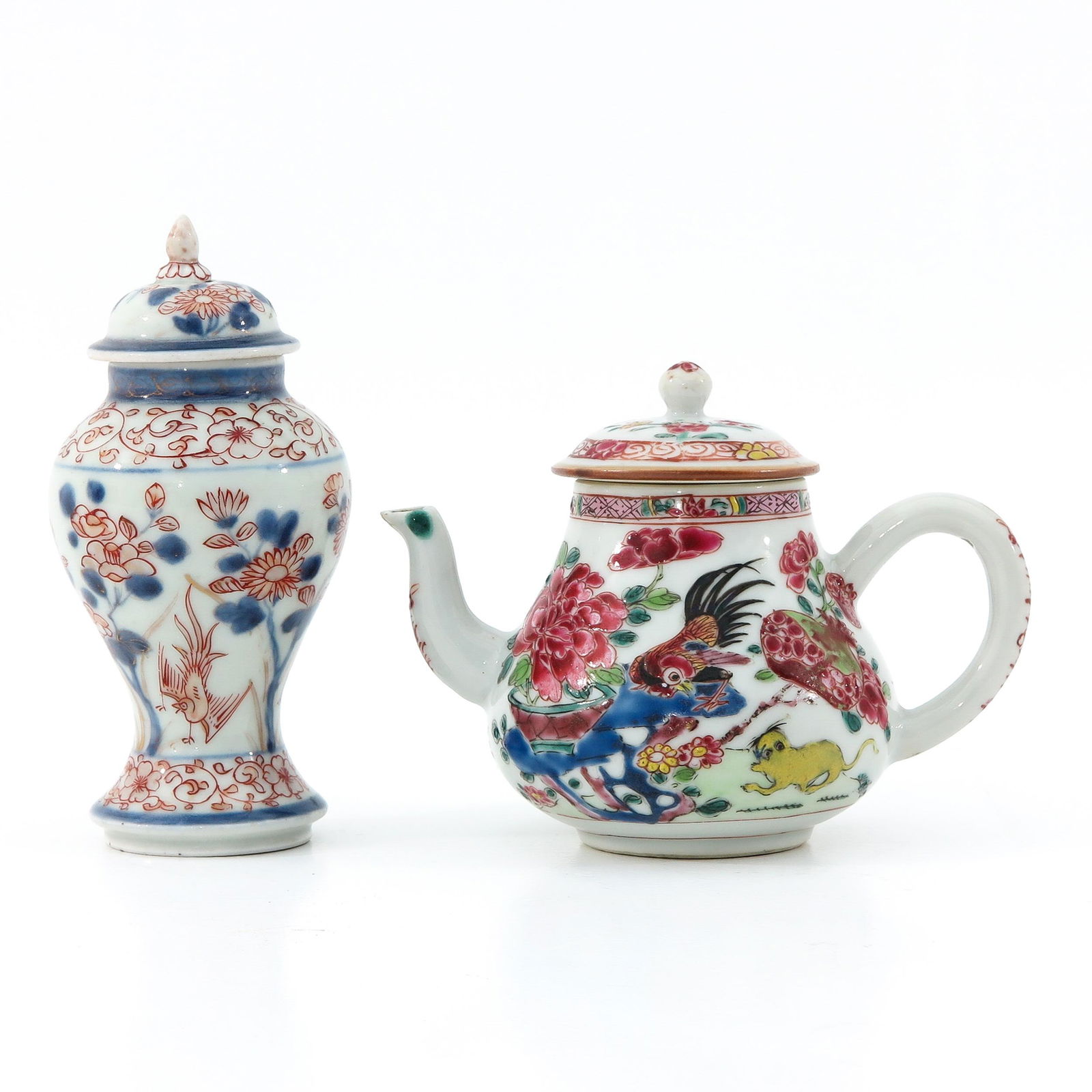 An Imari Tea Box and Famille Rose Teapot (1 of 10)