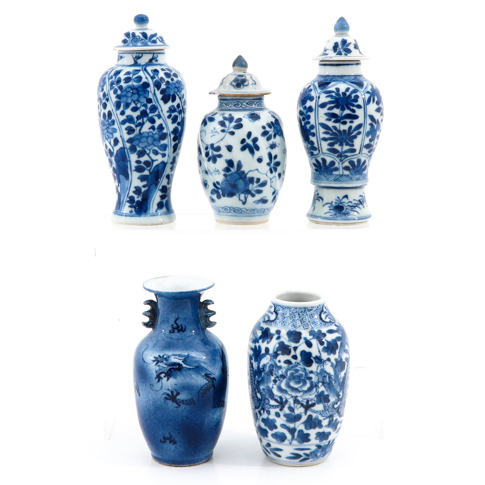 A Collection of 5 Small Vases (1 of 10)