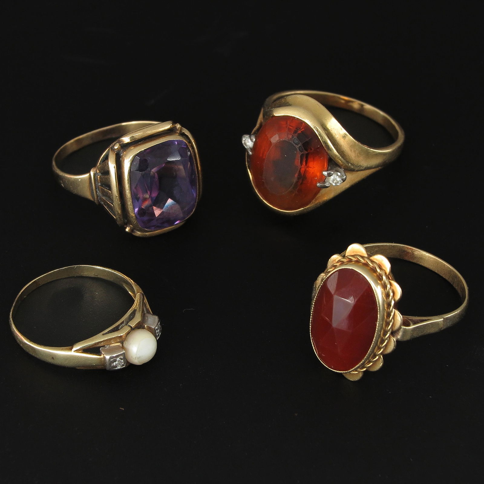 A Collection of Four 14KG Rings (1 of 5)