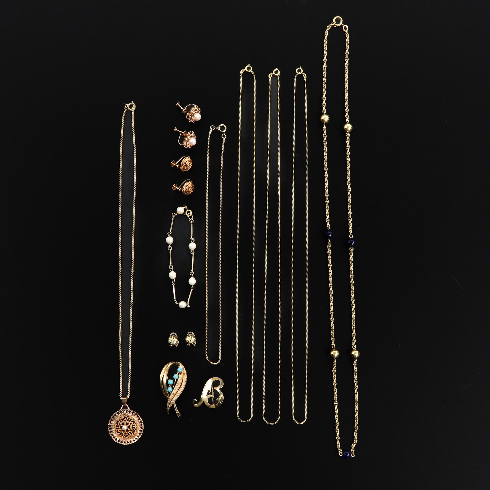 A Lot of Jewelry: Including 14KG.