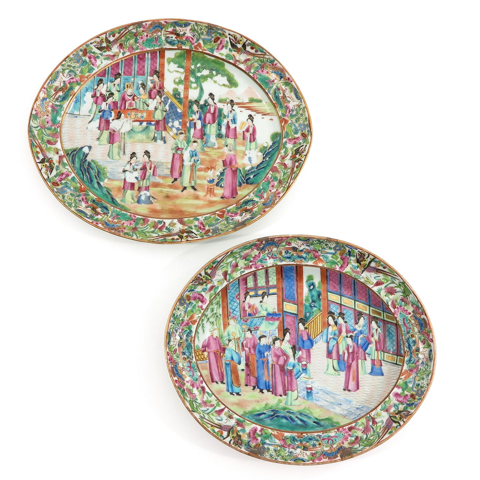 A Lot of 2 Cantonese Serving Trays (1 of 10)