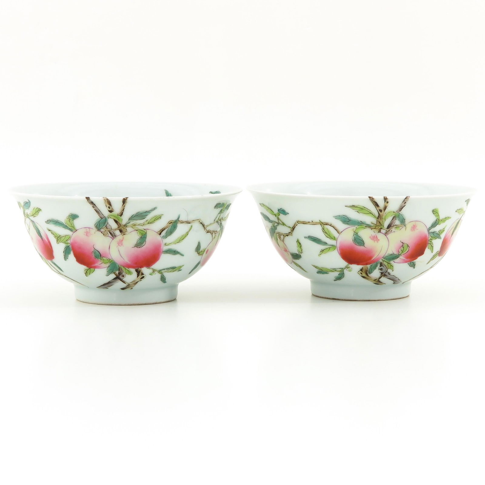 A Pair of Peach Decor Bowl (1 of 10)