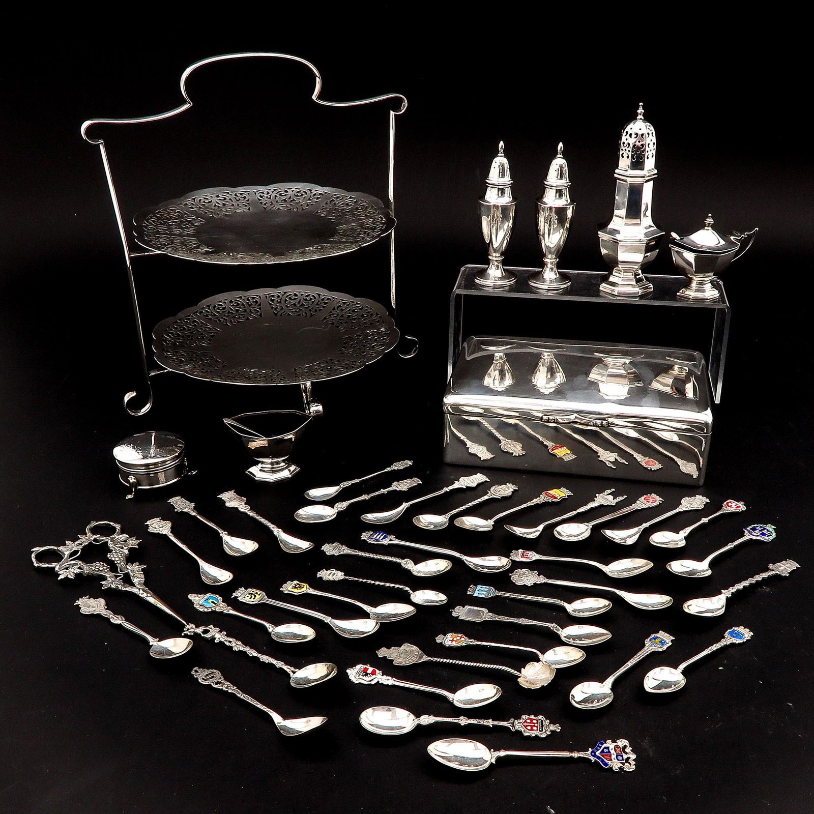 A Collection of Silver and Silver Plate (1 of 10)