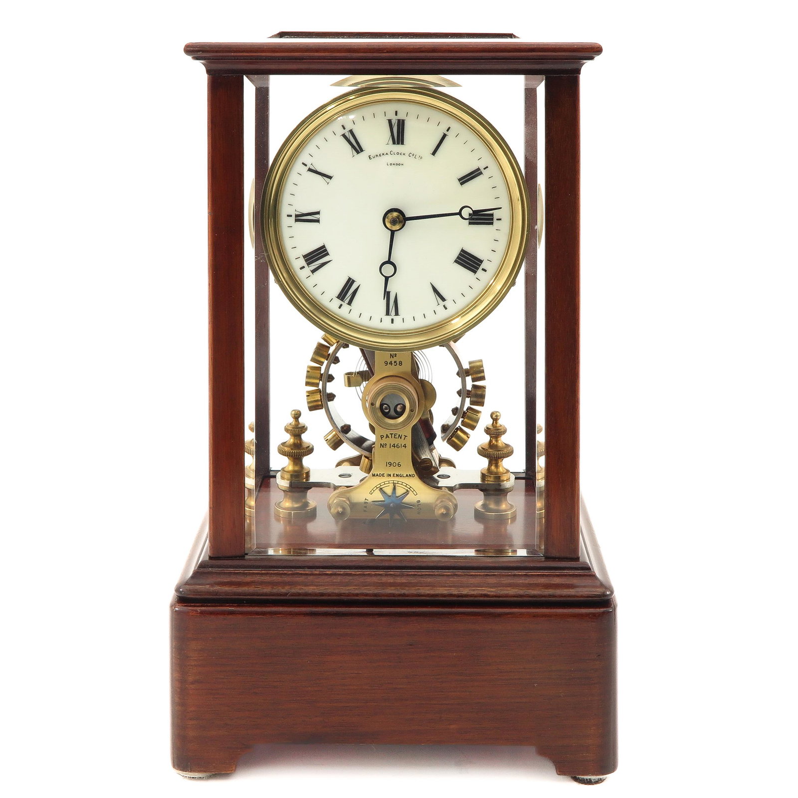 An Electric Eureka Pendule: 34 cm. tall.