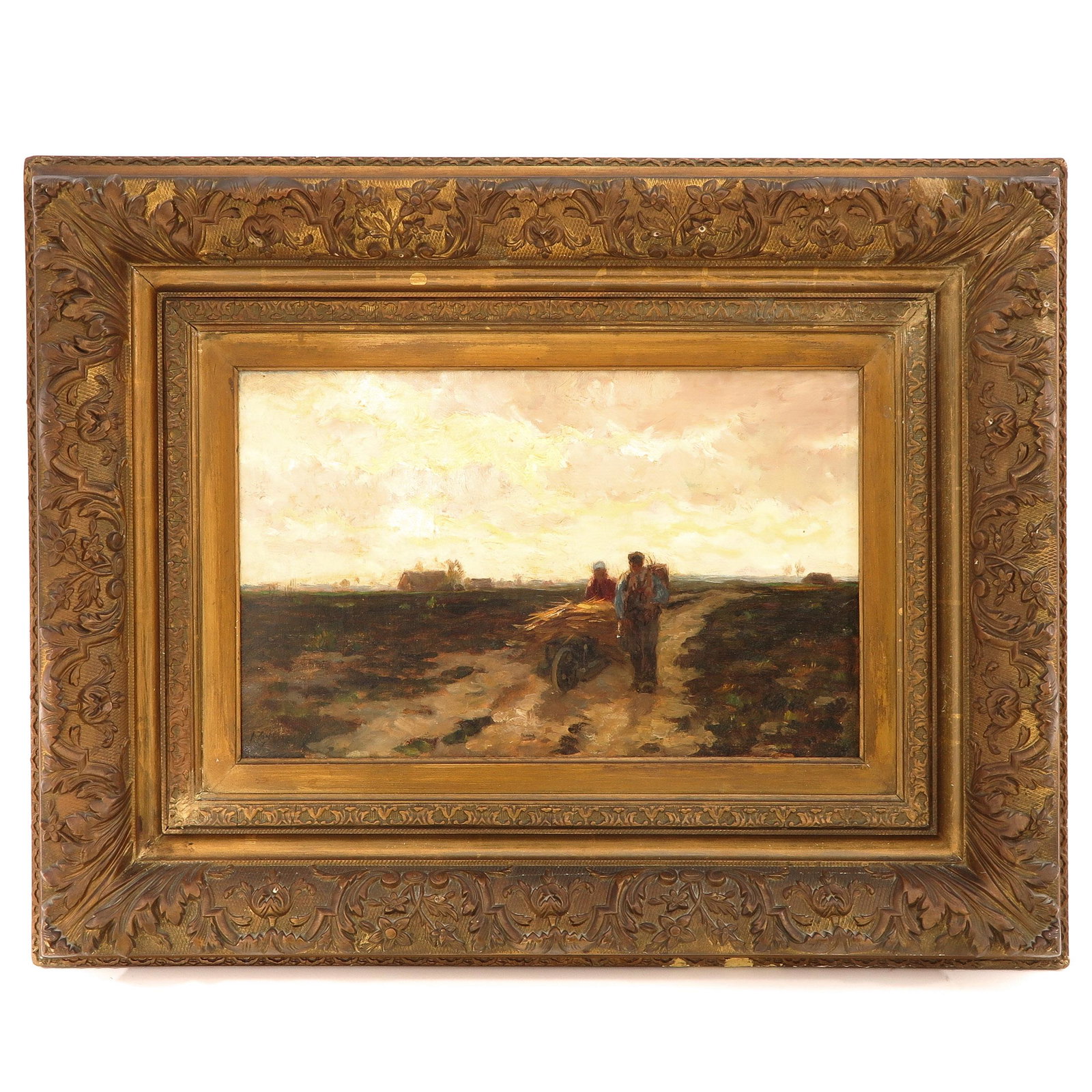 A Signed Oil on Canvas: 43 x 27 cm.
